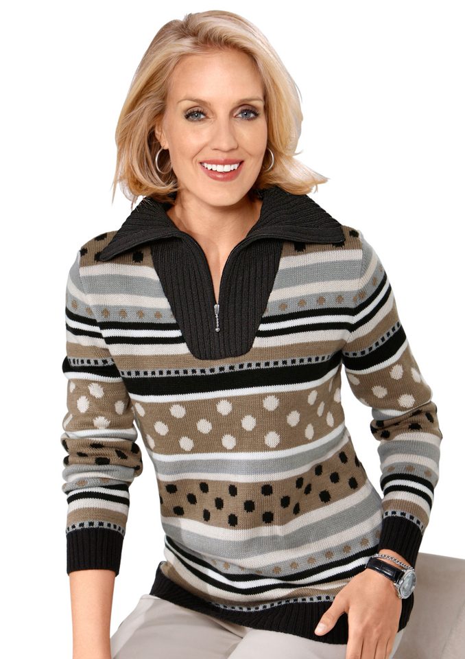 pullover mit troyerkragen damen
