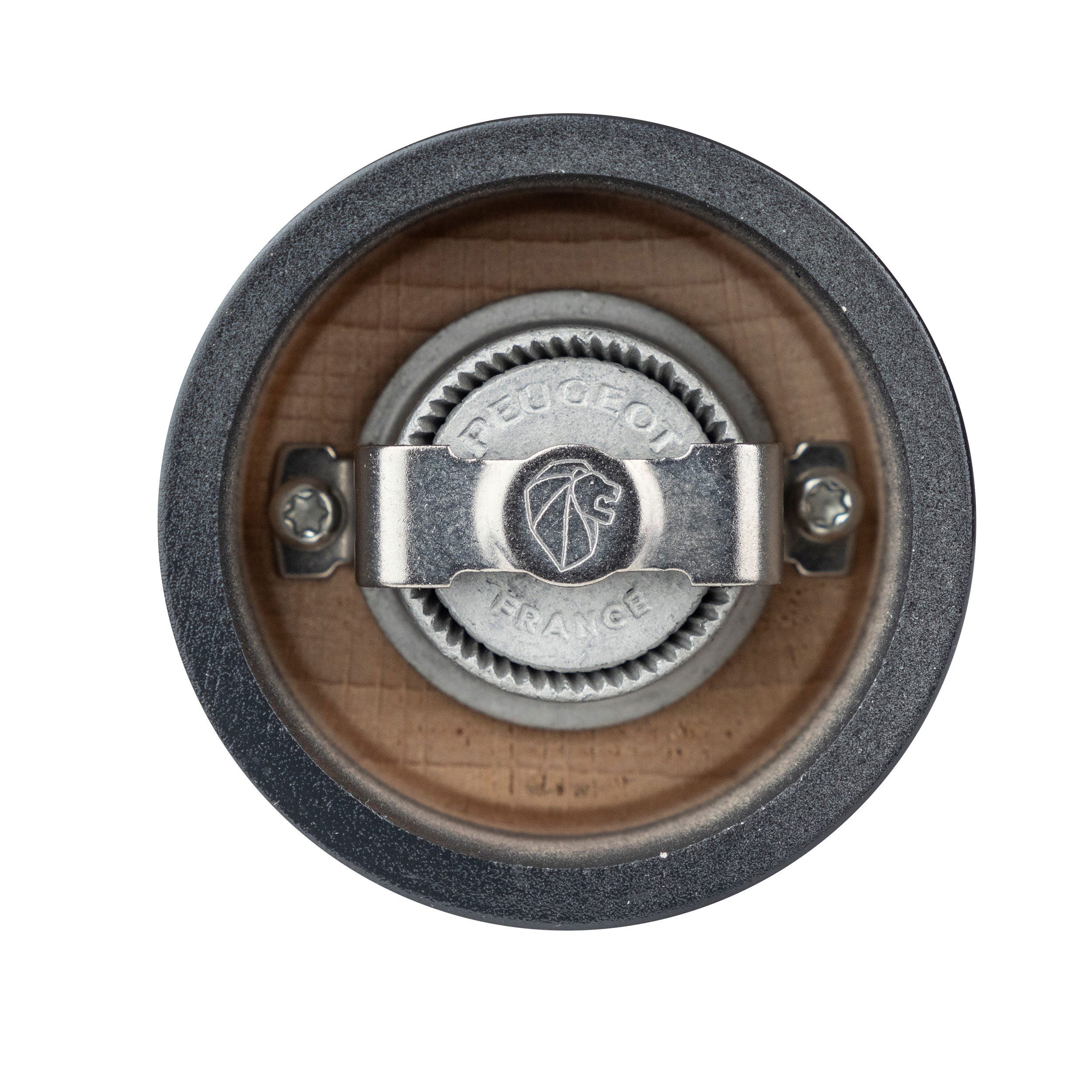 PEUGEOT Pfeffermühle BISTRO 10cm Schiefergrau Buchenholz Lackiert Manuell Manuell