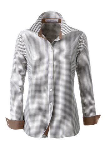 Блуза с легко закругленный кромка