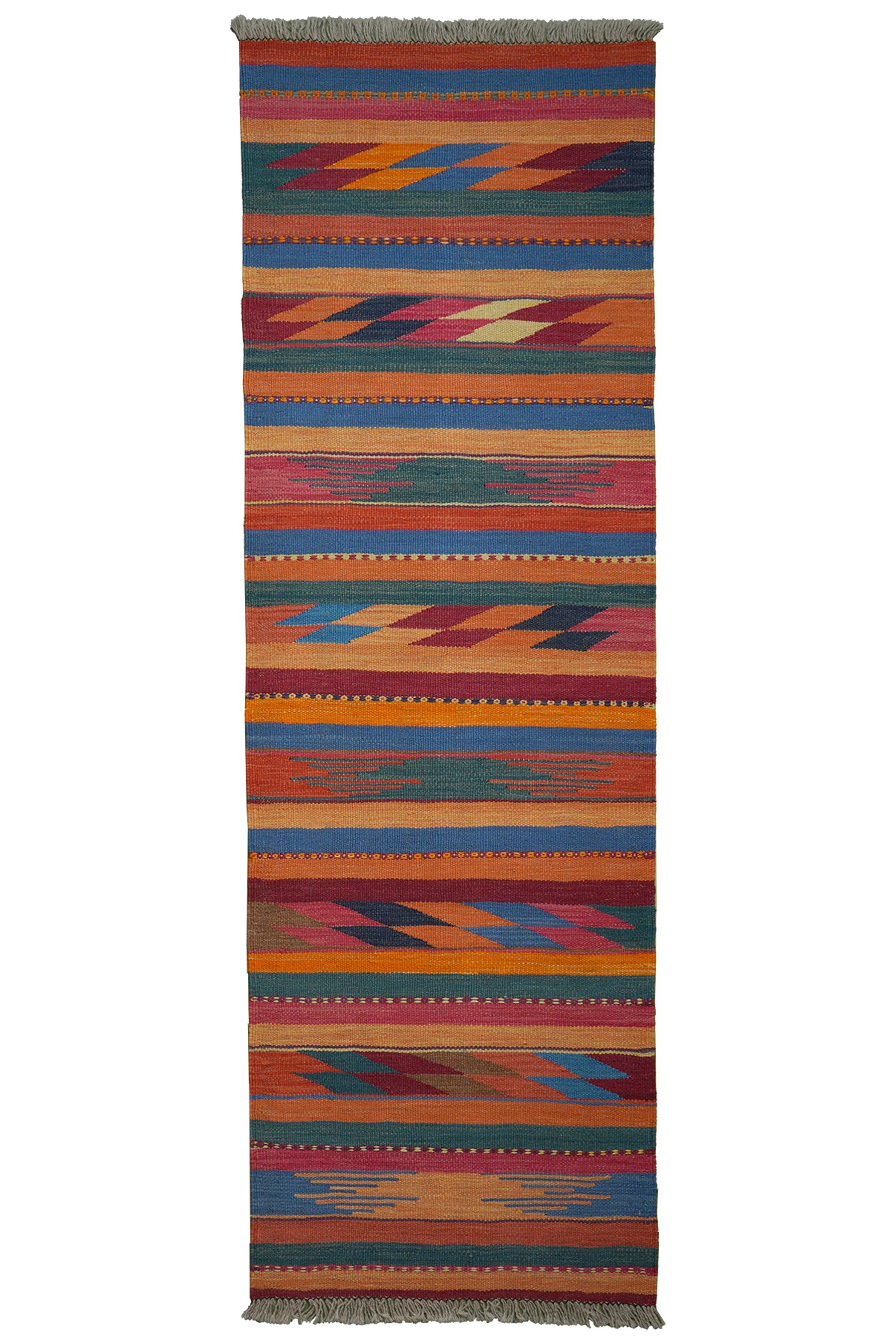Rugtales Teppich Kelim Gashgai 191x61cm, Lufer, Handgemachtes Unikat, nachhaltig und fair gefertigt