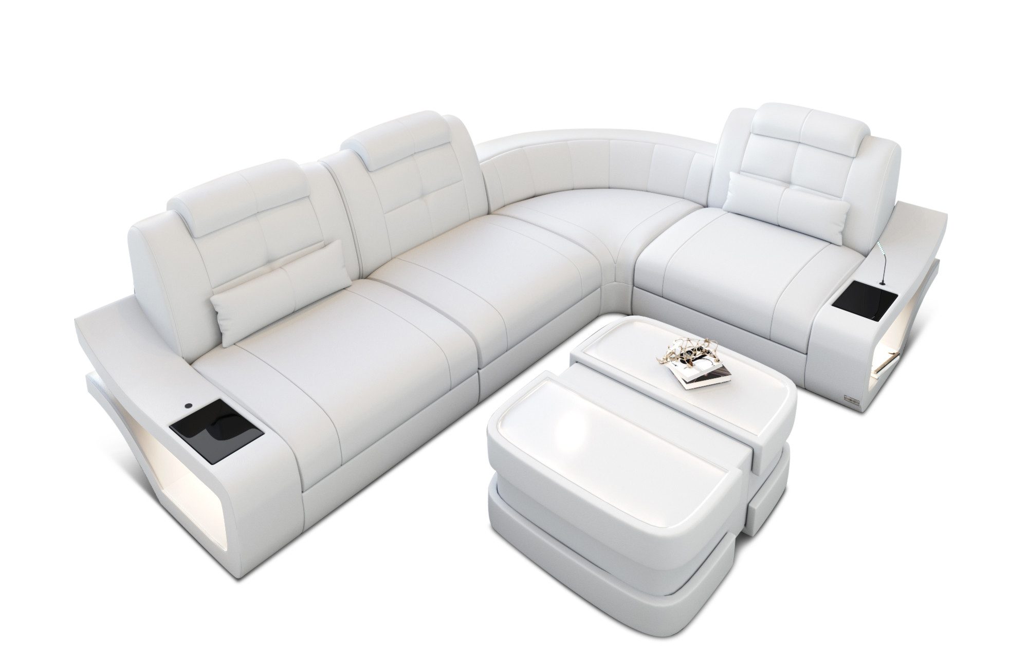 Sofa Dreams Ecksofa Leder Sofa Couch günstig online kaufen