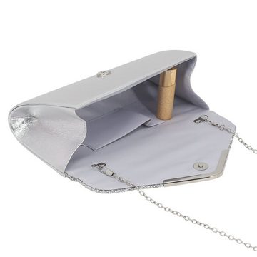 GelldG Umhängetasche Damen Clutch Glitzer Elegant Abendtasche Glänzend Handtasche, Im praktischen Design