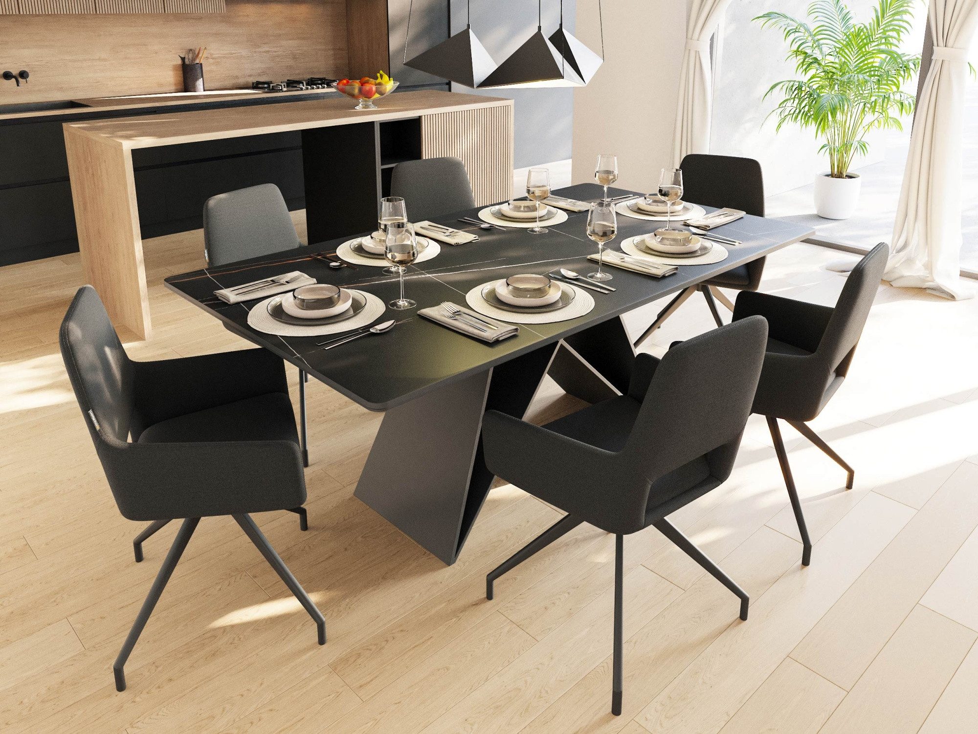 Magnolia Home Esszimmer-Set Esstisch Set COMODI günstig online kaufen