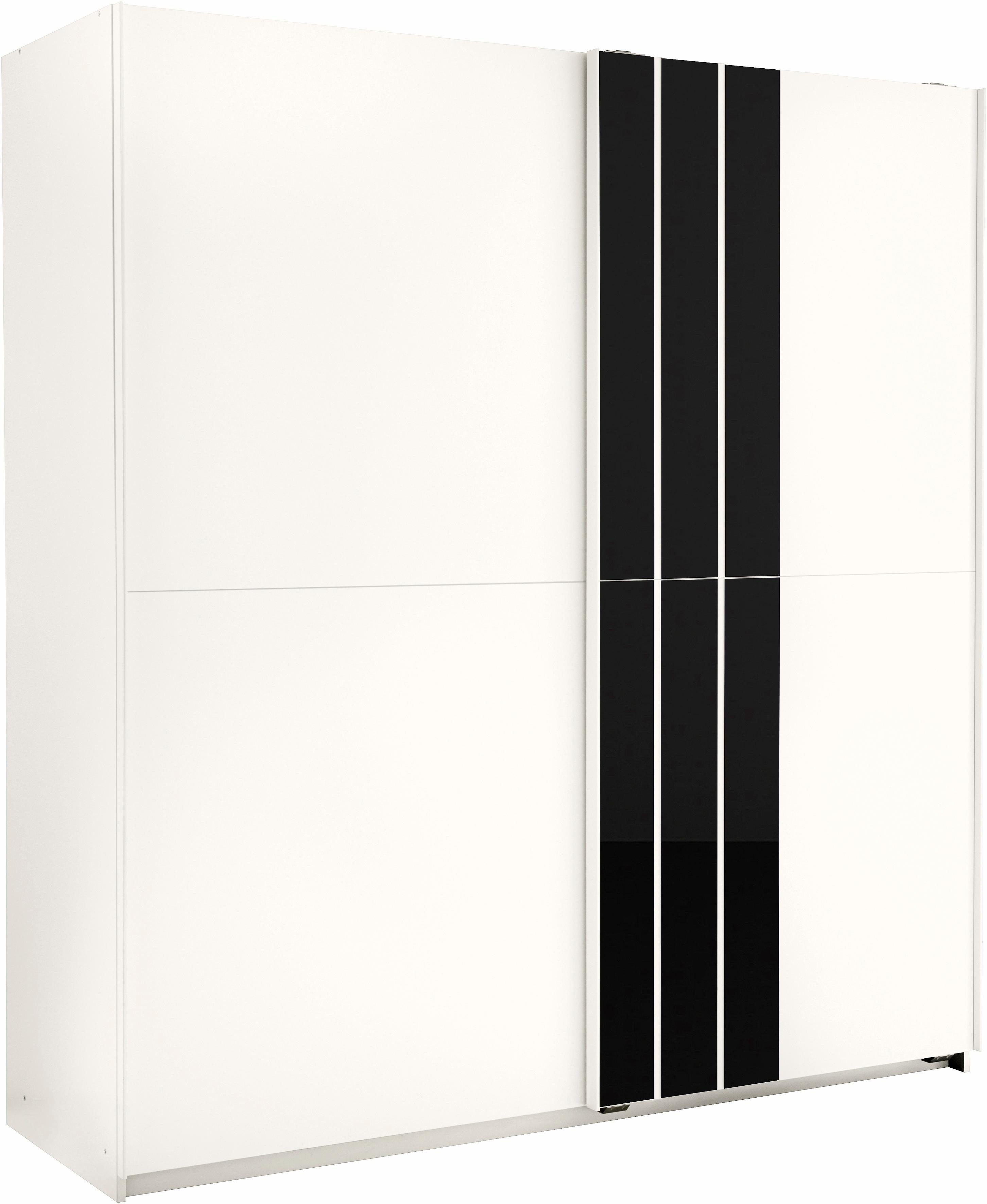 WIMEX Schwebetürenschrank in Hochglanz weiß / Schwarzglas - nur 299,99€ 