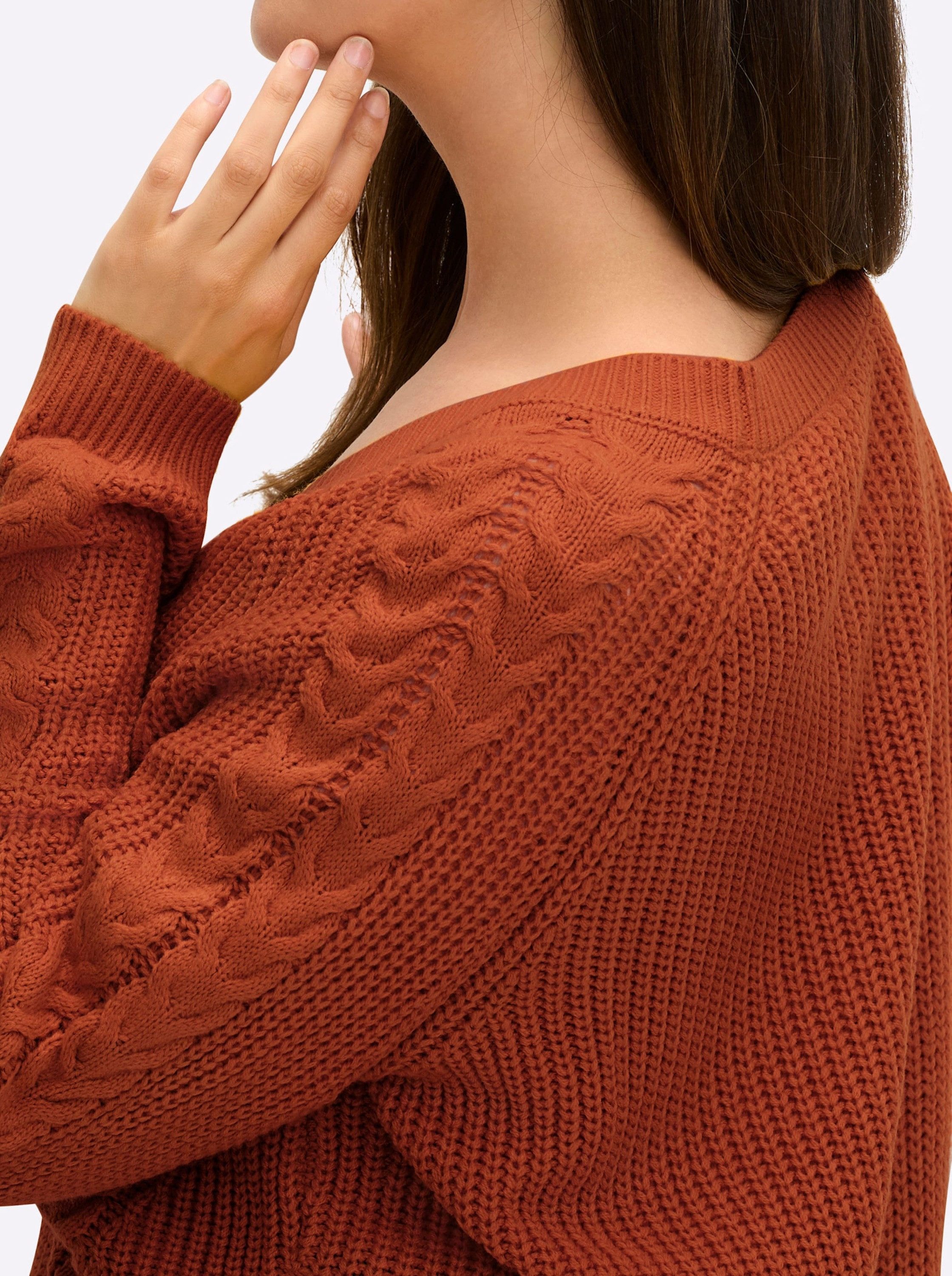 Sieh an! Strickjacke Strickjacke Langarm