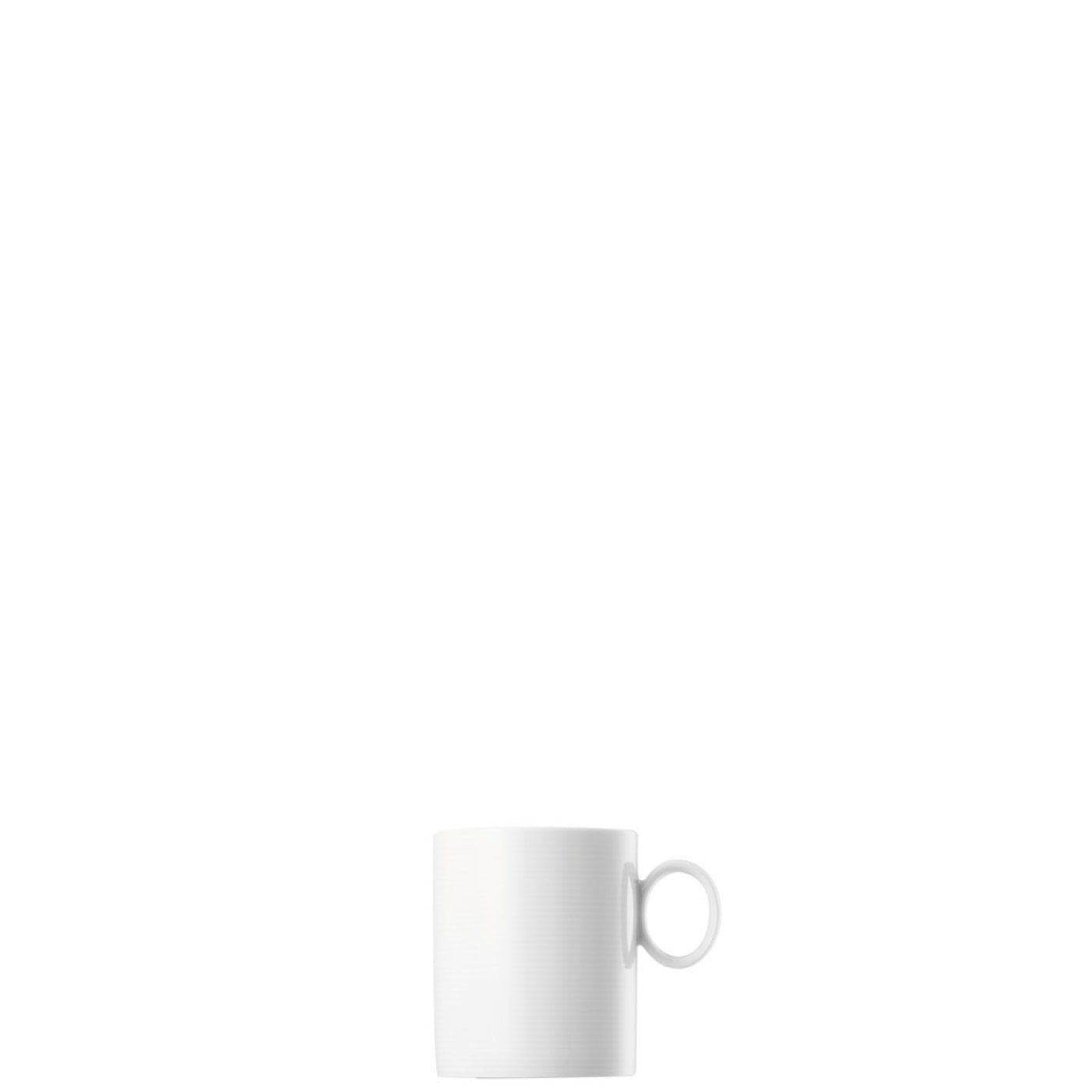 Thomas Porzellan Becher Becher mit l Stück, Weiß 0.38 Porzellan, LOFT Porzellan, Henkel groß mikrowellengeeignet - und - 1 spülmaschinenfest