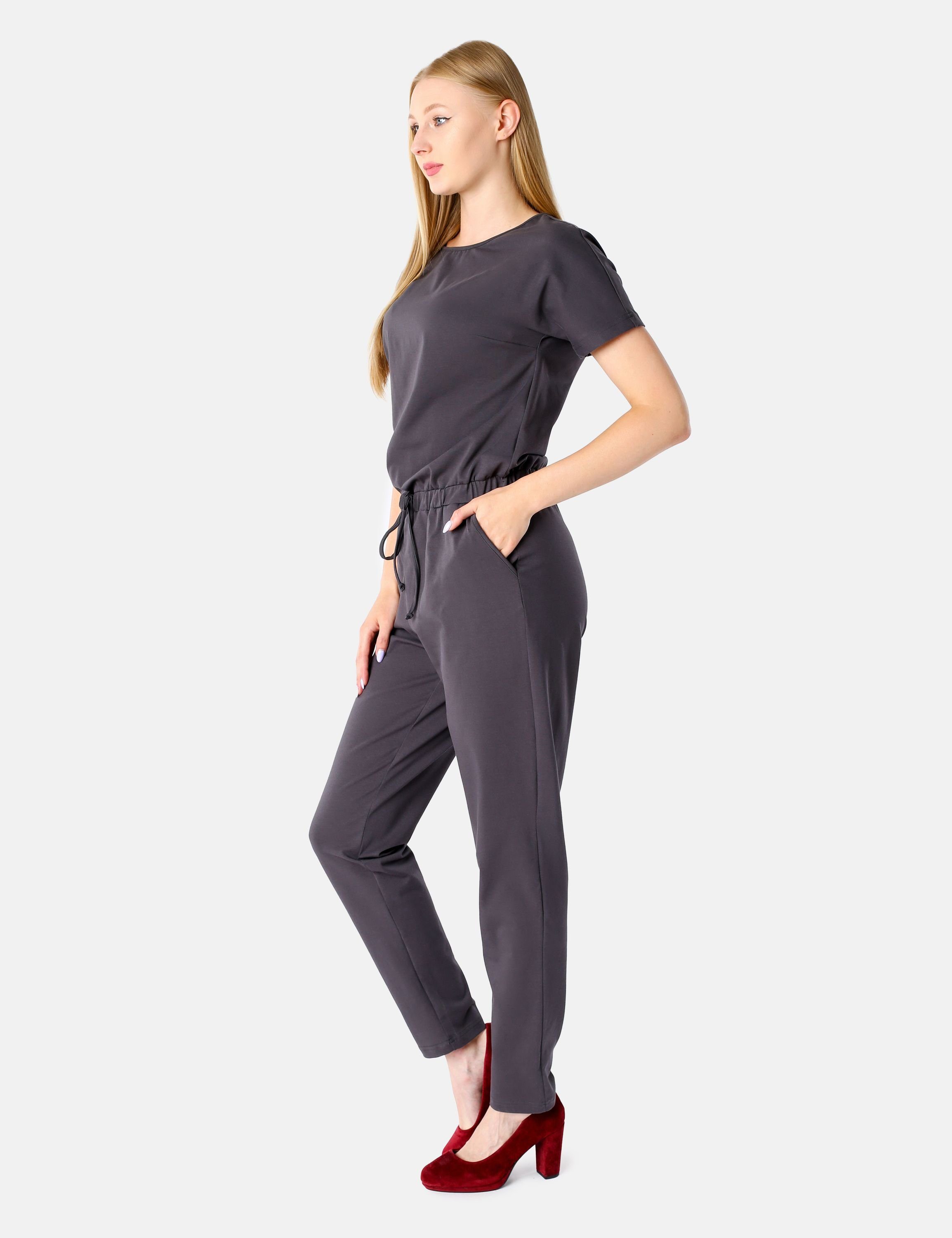 Bellivalini Jumpsuit Damen Hosenanzug Jumpsuit mit Bindegürtel Freizeitanzu günstig online kaufen