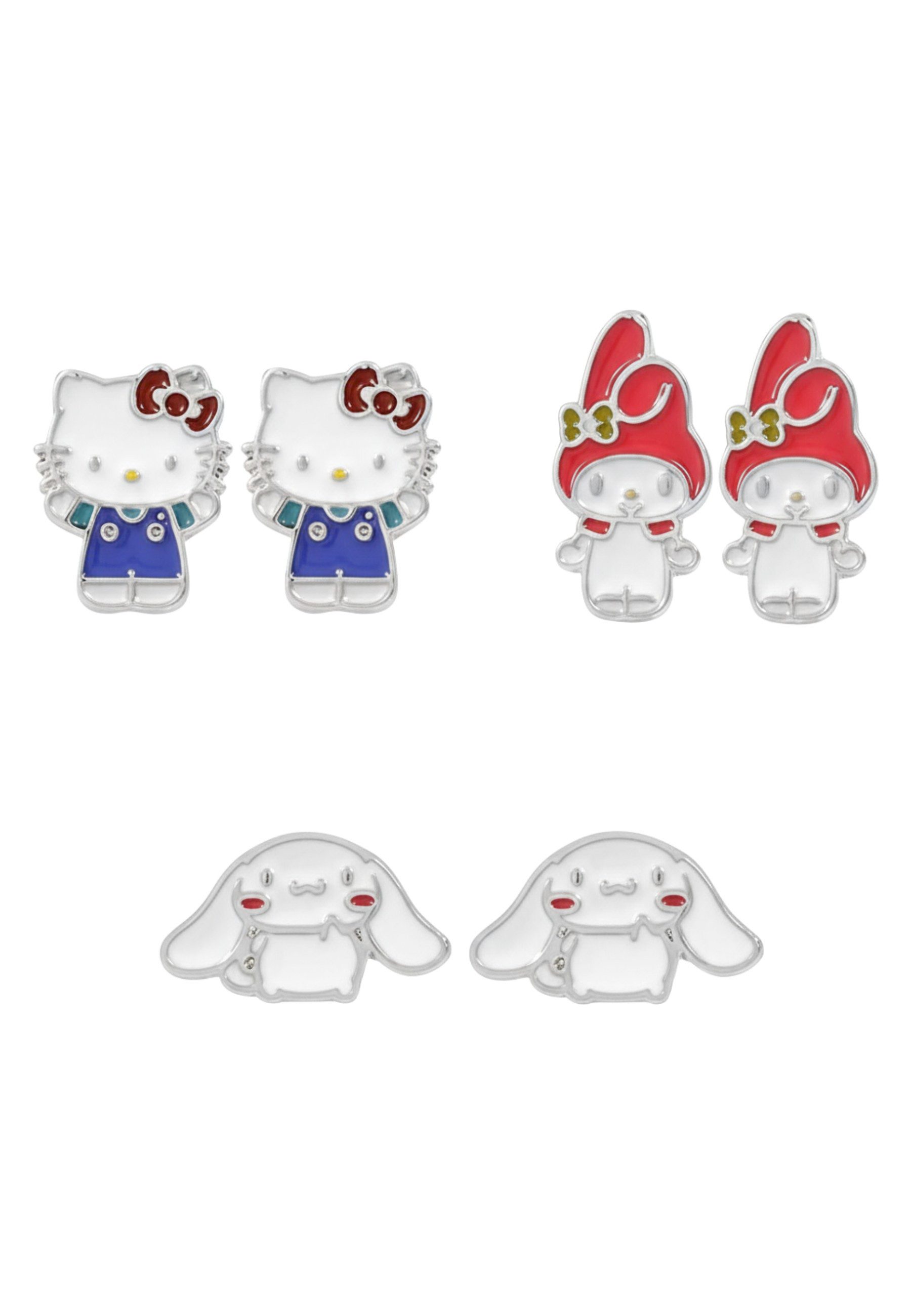 SANRIO Ohrstecker-Set Hello Kitty & Friends 3er Ohrring-Set (Set, 3-tlg., 3er Pack)
