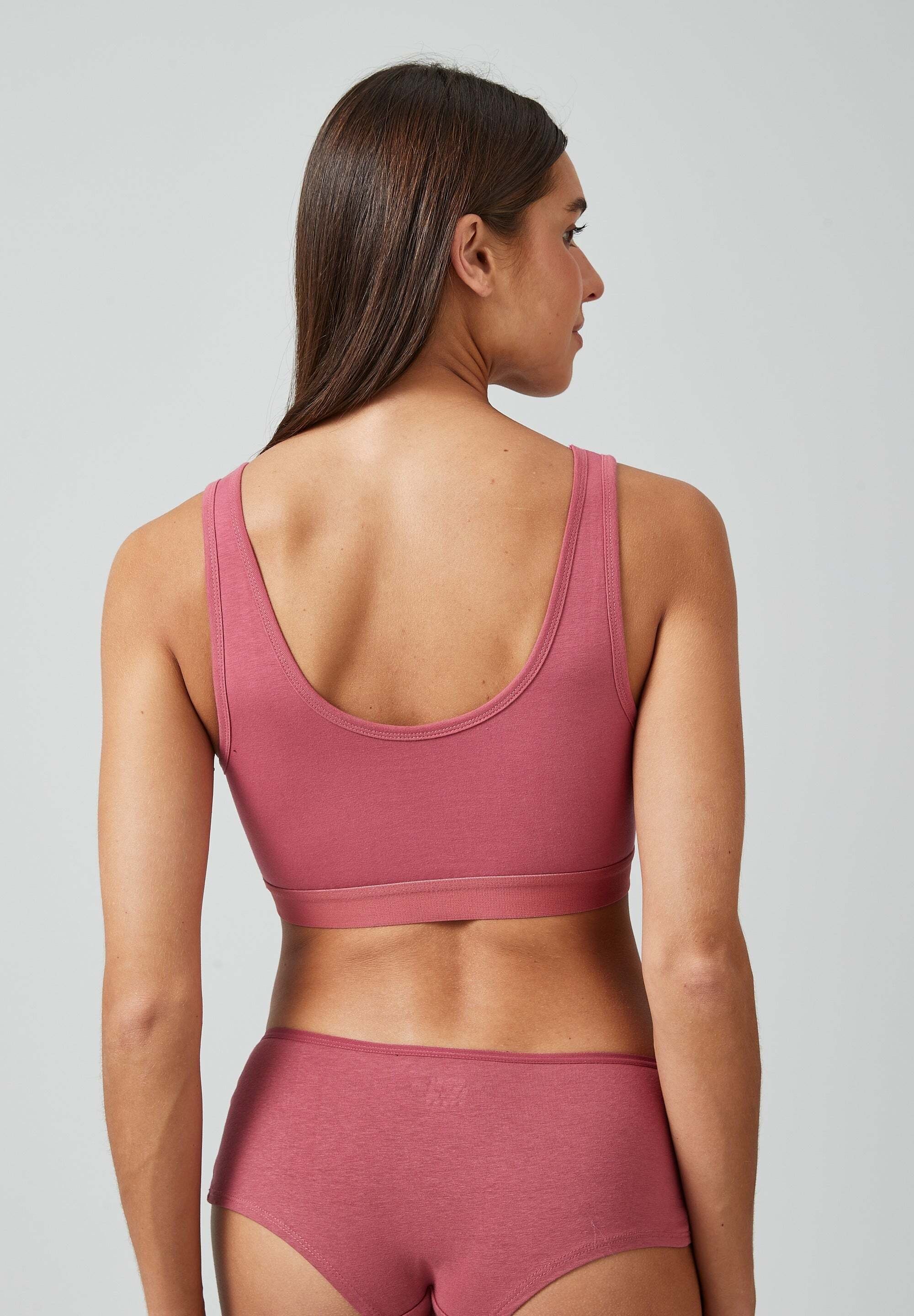 SNOCKS Bustier Soft BH (1-tlg) aus Bio Baumwolle, breite Träger für maximalen Komfort