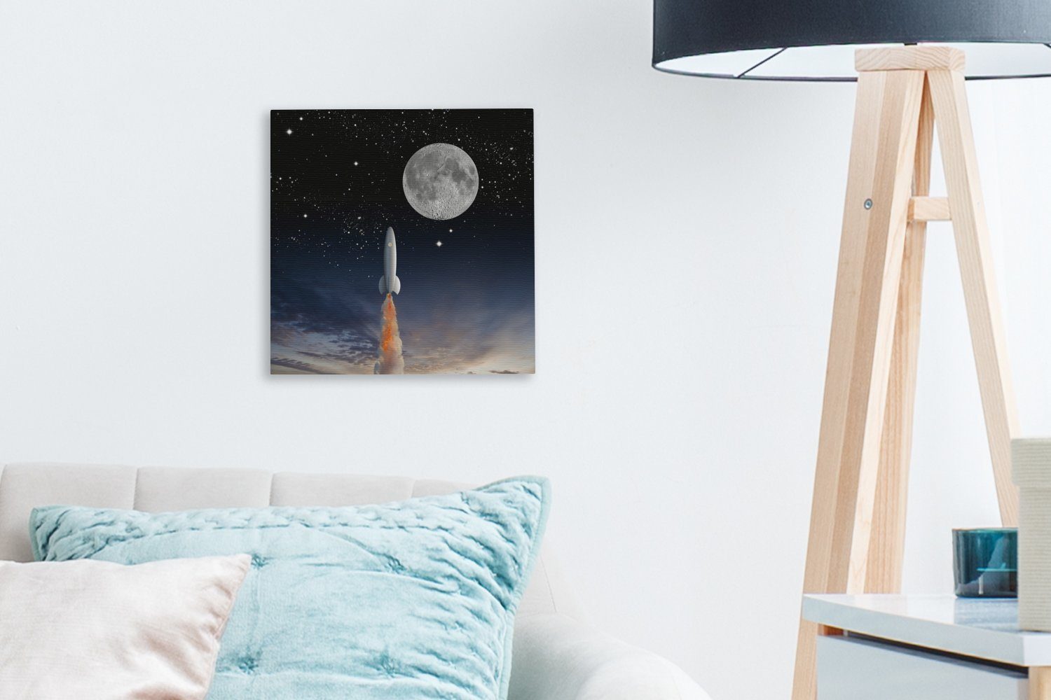 Schlafzimmer Wohnzimmer Bilder St), Leinwand Raumfähre Vollmondes, und OneMillionCanvasses® der Leinwandbild für (1 Eine Illustration des