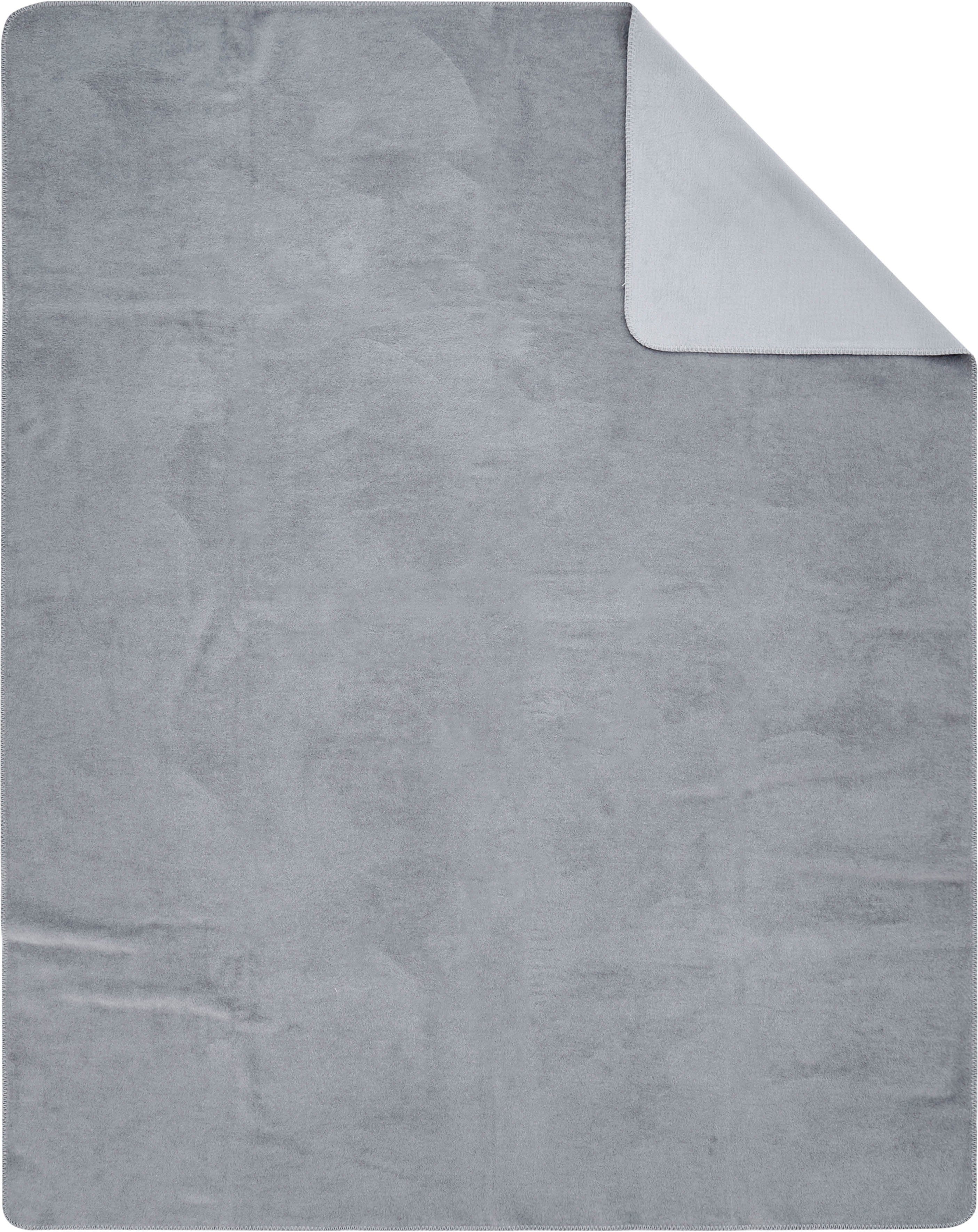 Wohndecke Greta, OTTO home, in Wendeoptik mit Zierstich, Kuscheldecke, mit 50% Baumwolle