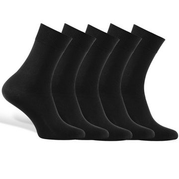 Reslad Langsocken Reslad Business Socken (10 Paar) Damen & Herren bequeme Baumwolle (10-Paar) Herrensocken ohne drückende Naht
