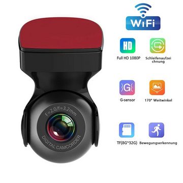 Hikity Auto HD Kamera Dashcam WLAN/USB 1080P G-Sensor Video DVR Recorder Cam Dashcam (HD 1080P Auto-DVR, 170° WiFi Dash Cam Rekorder)