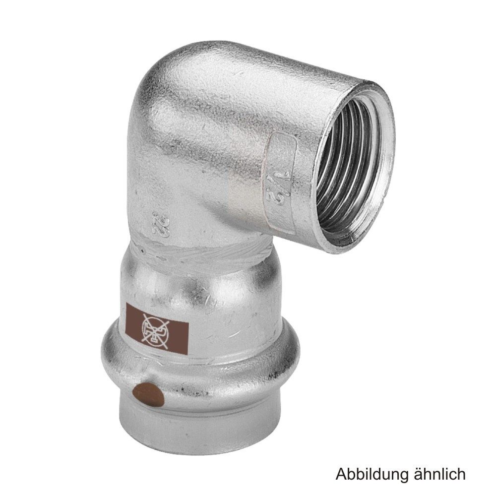 Viega Wasserrohr Viega Temponox Übergangswinkel 90° mit IG, Modell 1714.2, 28 mm x 3/4"