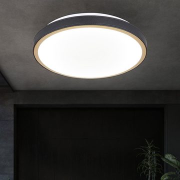 Globo LED Deckenleuchte, LED-Leuchtmittel fest verbaut, Kaltweiß, Warmweiß, Neutralweiß, Tageslichtweiß, Deckenleuchte Wohnzimmer Modern CCT LED Deckenleuchte LED