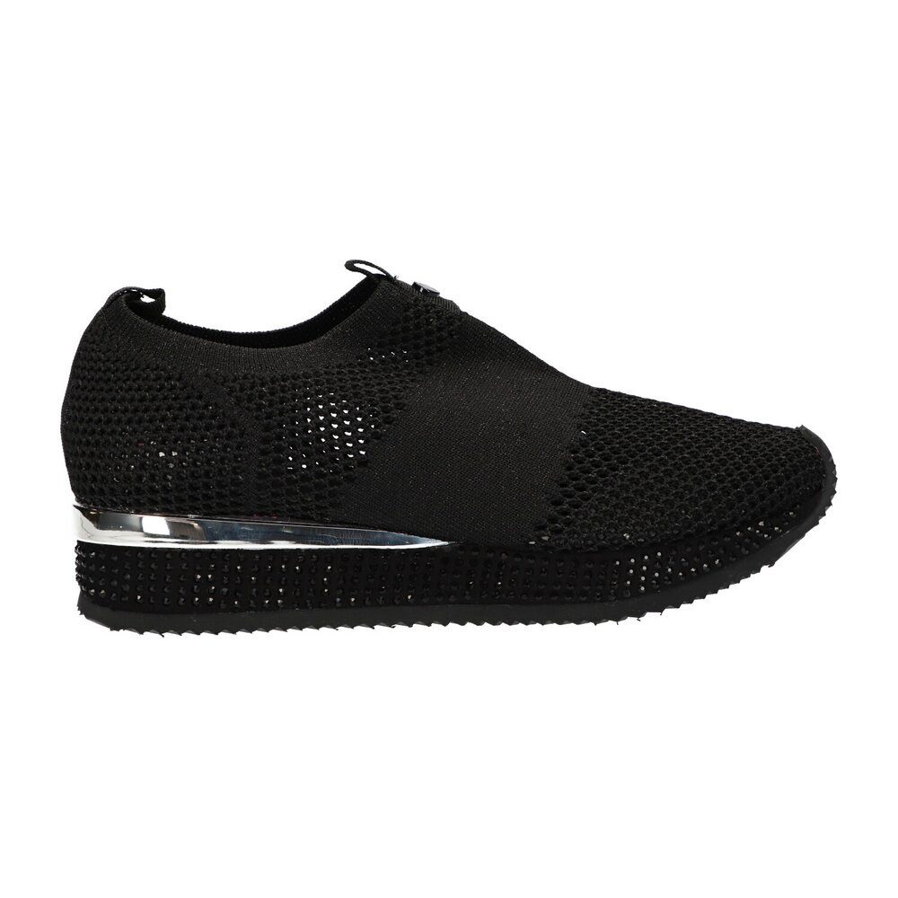 black/silver knitted