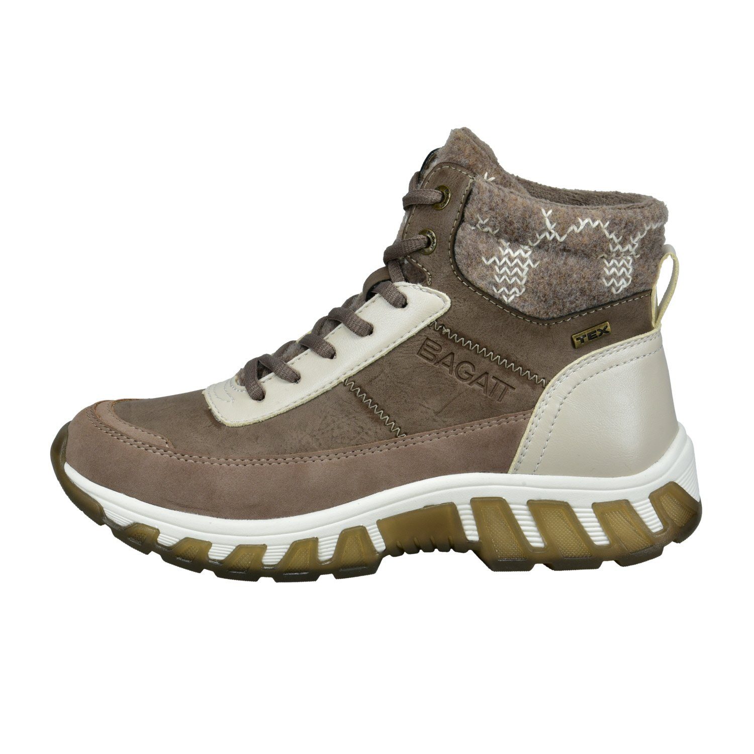 BAGATT Chi Tex taupebraun Damen Winterstiefel