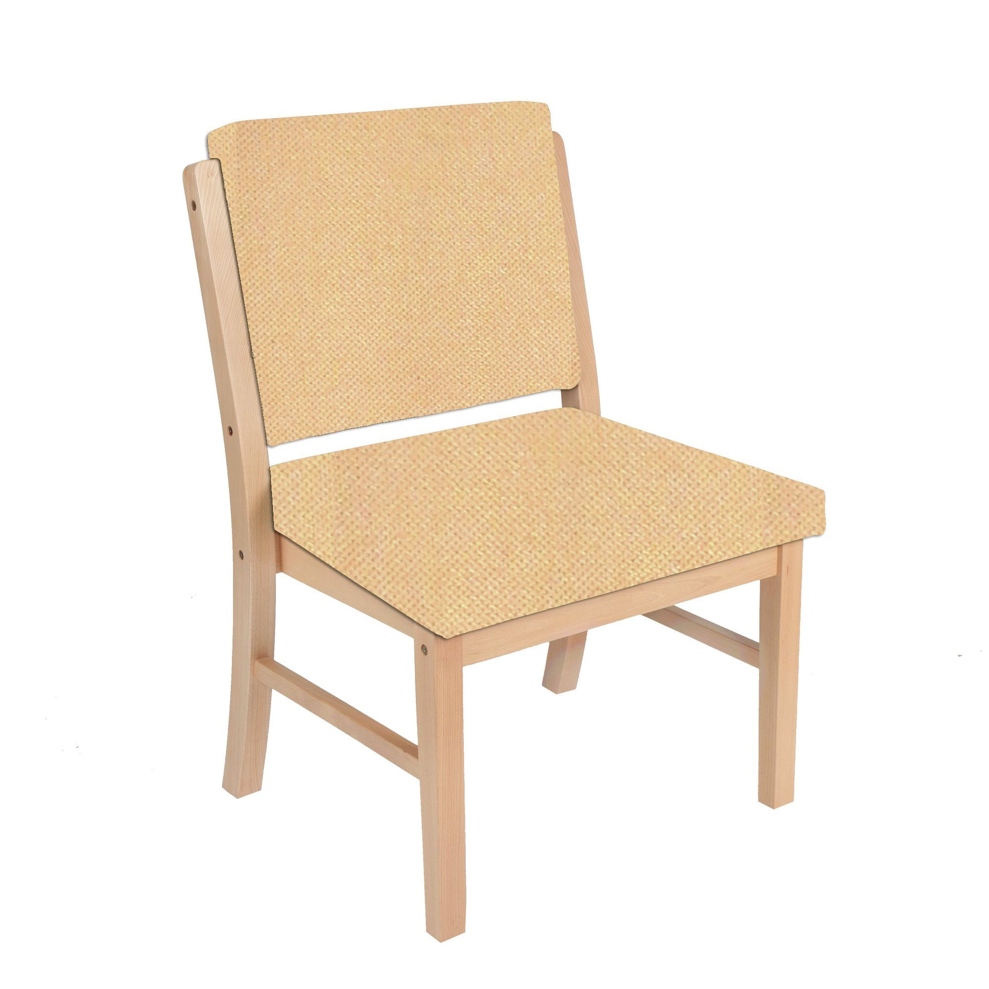 einrichtungsdesign24 Holzstuhl Schwerlaststuhl für Schwergewichtige Alexander bis 250kg, Massivholz, extra starke Beine, geneigte Sitzfläche und Rückenlehne