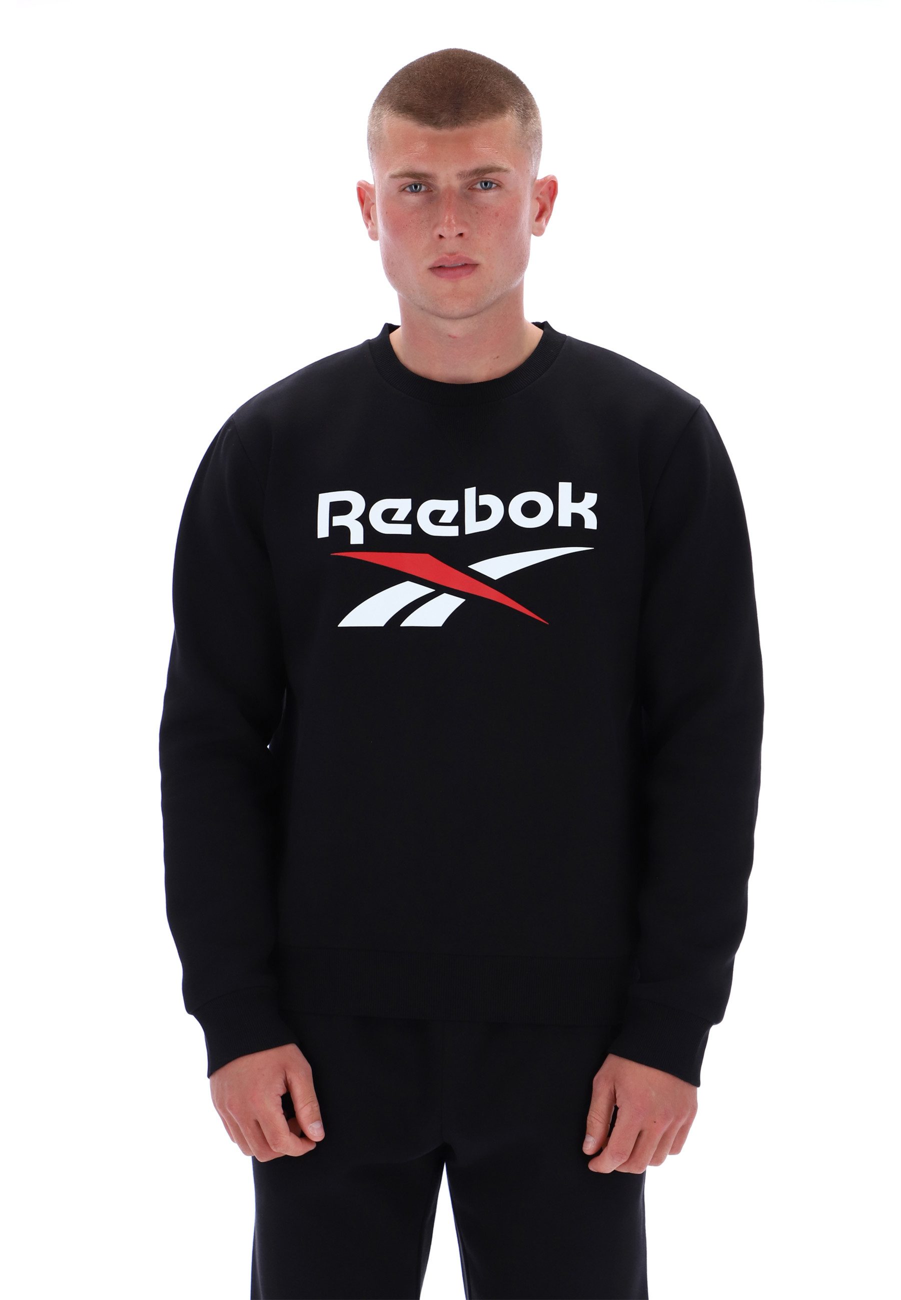 Reebok Sweatshirt JULIAN 2 COL LOGO CREWNECK SWEATSHIRT Langarm-Design, aus Baumwolle und Polyester, mit Rundhalsausschnitt