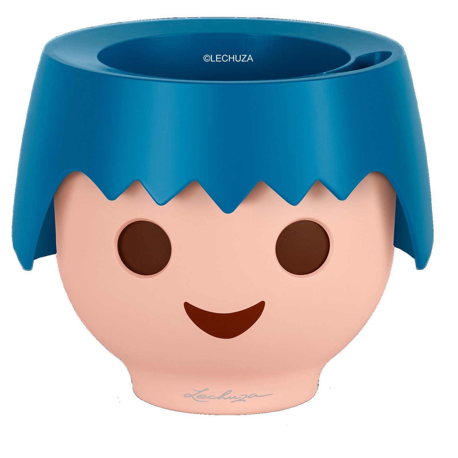 Lechuza® Blumentopf Pflanzenfreund OJO ocean blue (Komplettset)