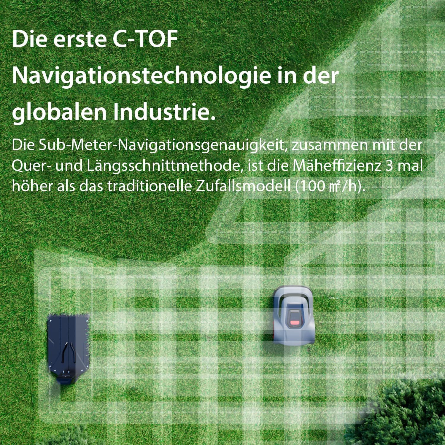 Redkey Rasenmähroboter Rasenroboter mit Begrenzungskabel C-TOF günstig online kaufen
