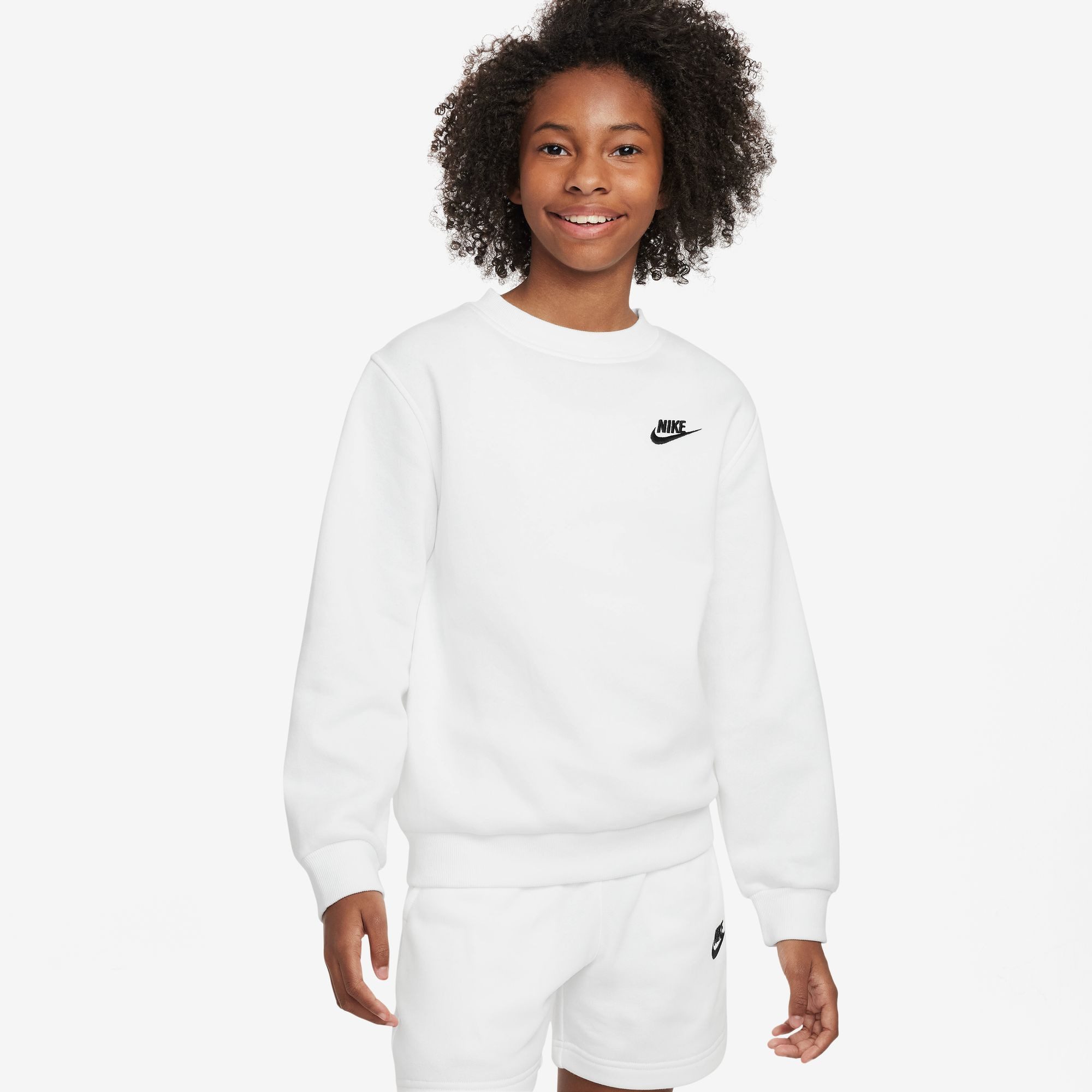Nike Sportswear Sweatshirt K NSW CLUB FLC CREW LS LBR Für Kinder und Jugendliche