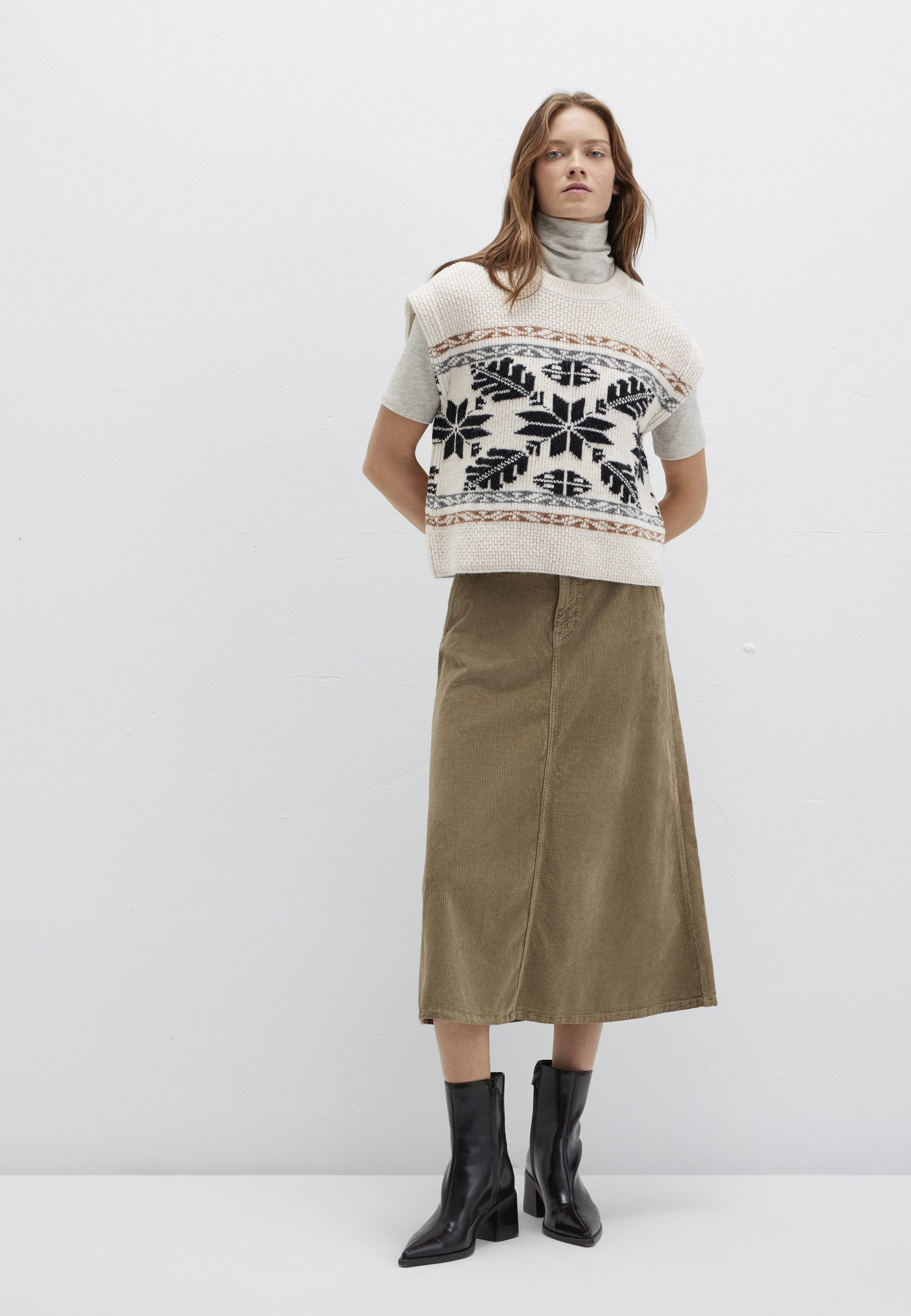 Mavi Maxirock KAELI Midi Flared Skirt