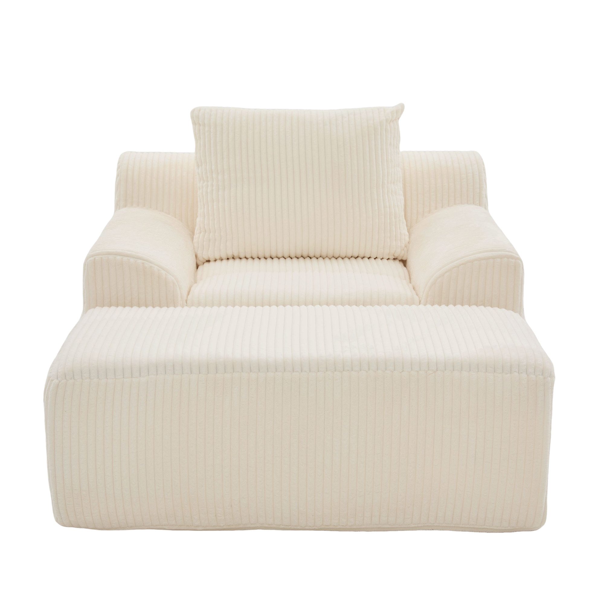 LVHOM Loungesessel Übergroßer Cord Relaxsessel/Polstersessel mit Fußhocker, günstig online kaufen