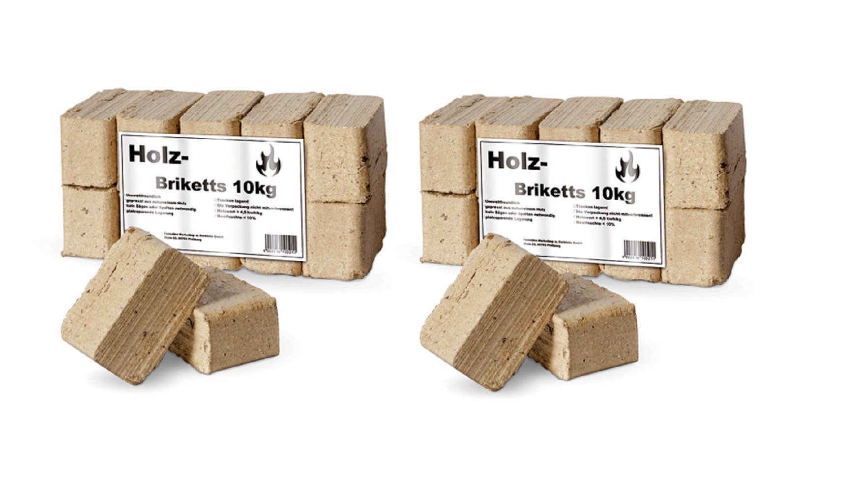 Ziegler Erdenwerk Holzbriketts Ruf Holzbrikett 2x10kg günstig online kaufen