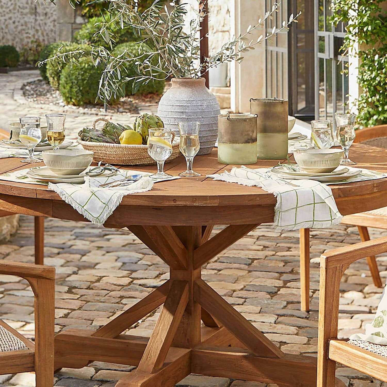 Mirabeau Stoffserviette Serviette 4er Set Klivento weiß/grün