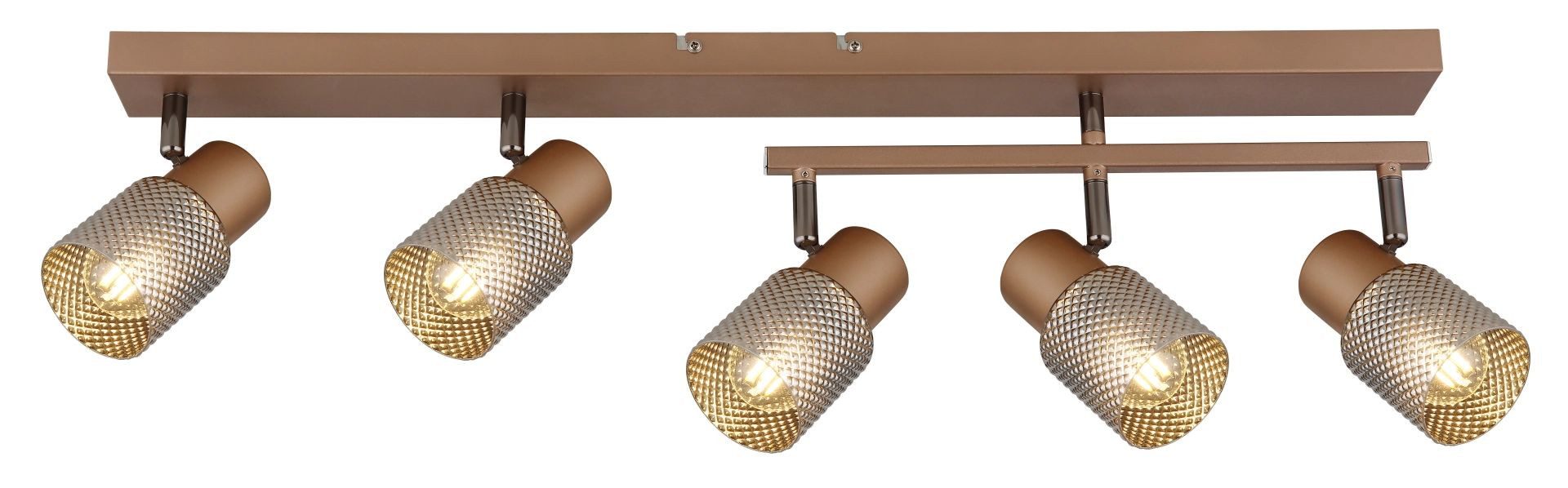 GLOBO LIGHTING Deckenstrahler SATELLA, ohne Leuchtmittel, Deckenspot, Glas, Kristall, Flur, Wohnraum