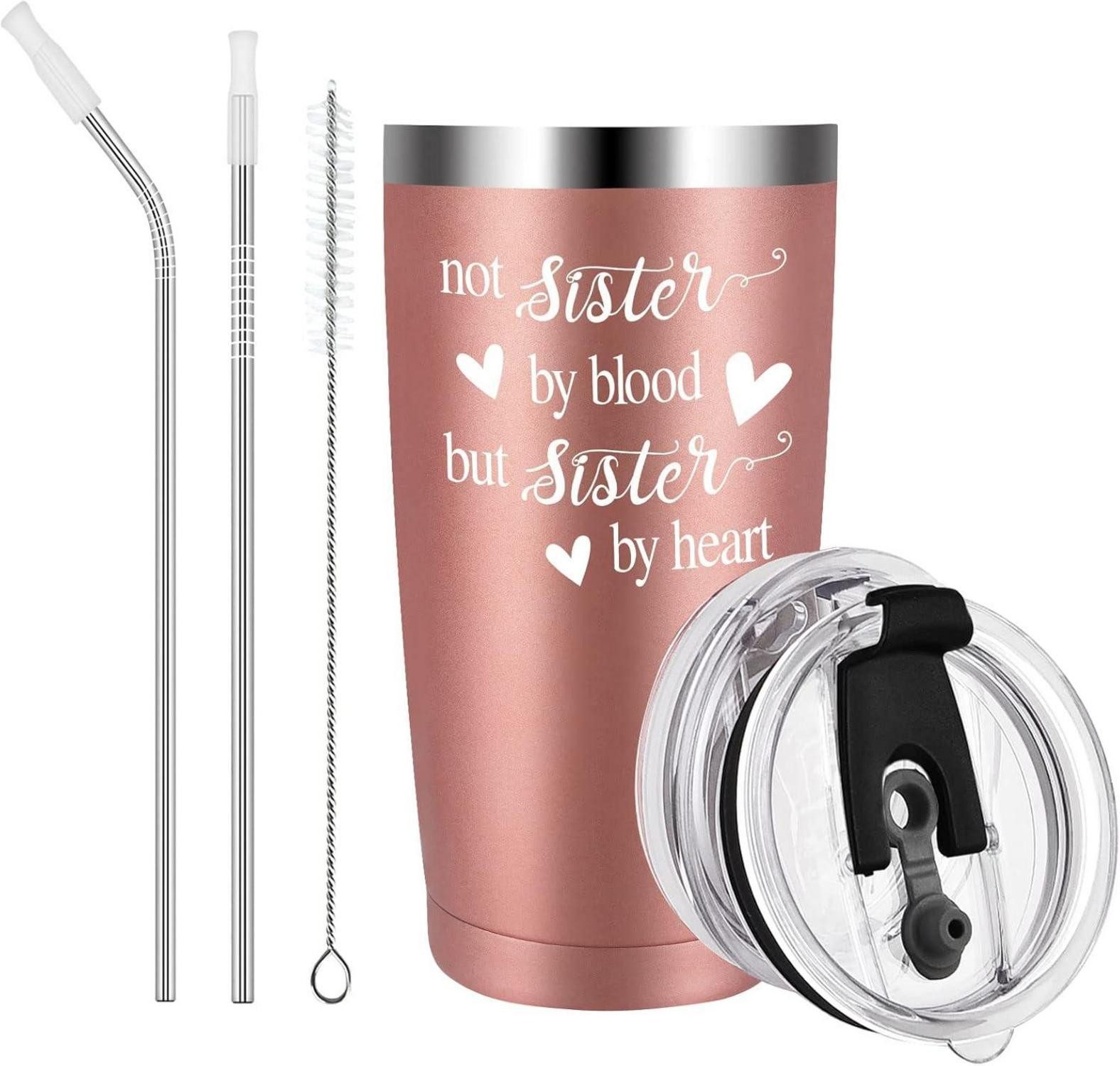LuxusKollektion Coffee-to-go-Becher Beste Freundin Geschenke 20oz Tasse Not Sister By Heart Kaffeebecher