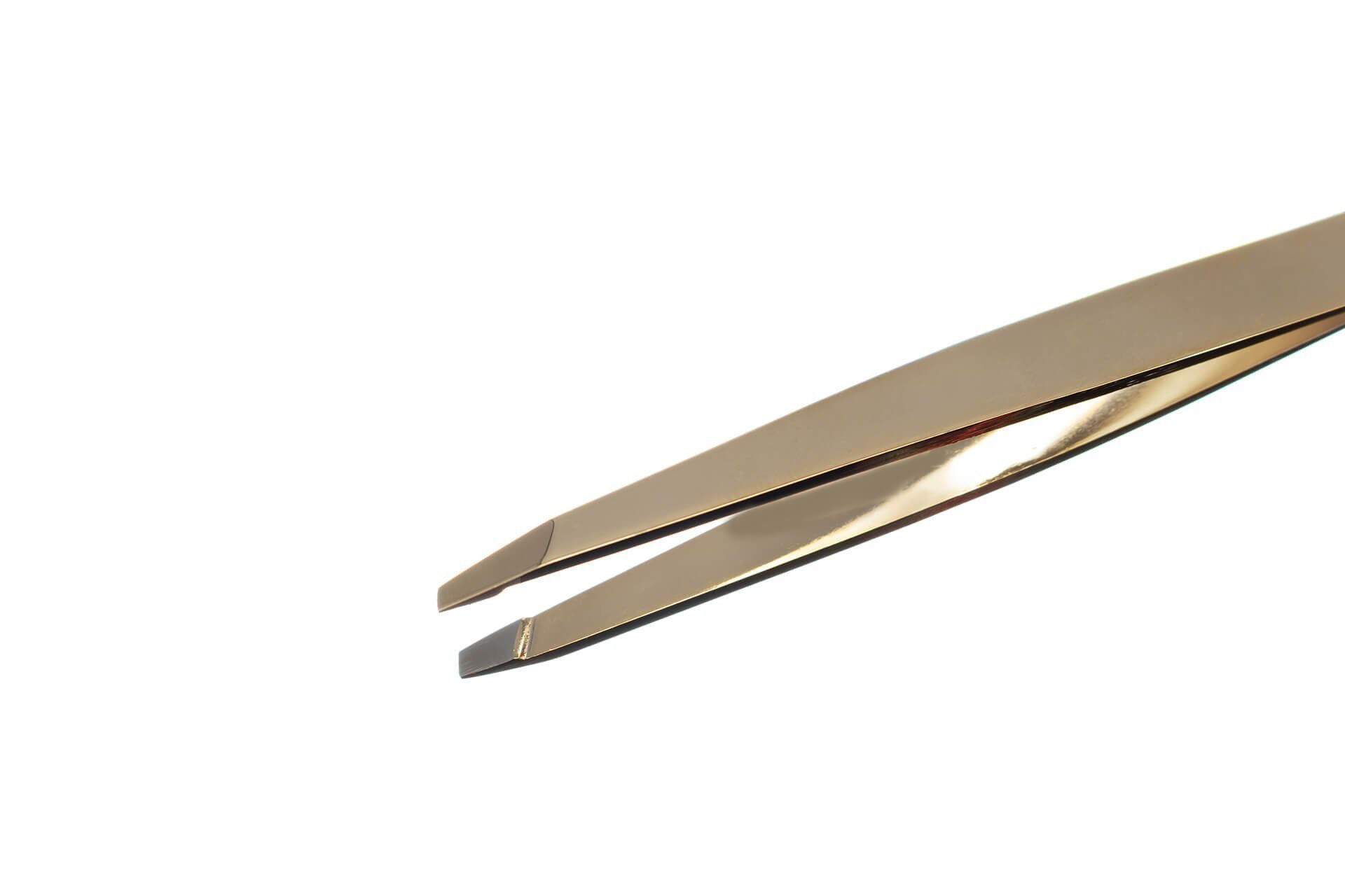 Seki EDGE Pinzette Spitze 9.5x0.5x0.5 aus schräger mit Pinzette Vergoldete cm, Qualitätsprodukt Japan G-2142 handgeschärftes