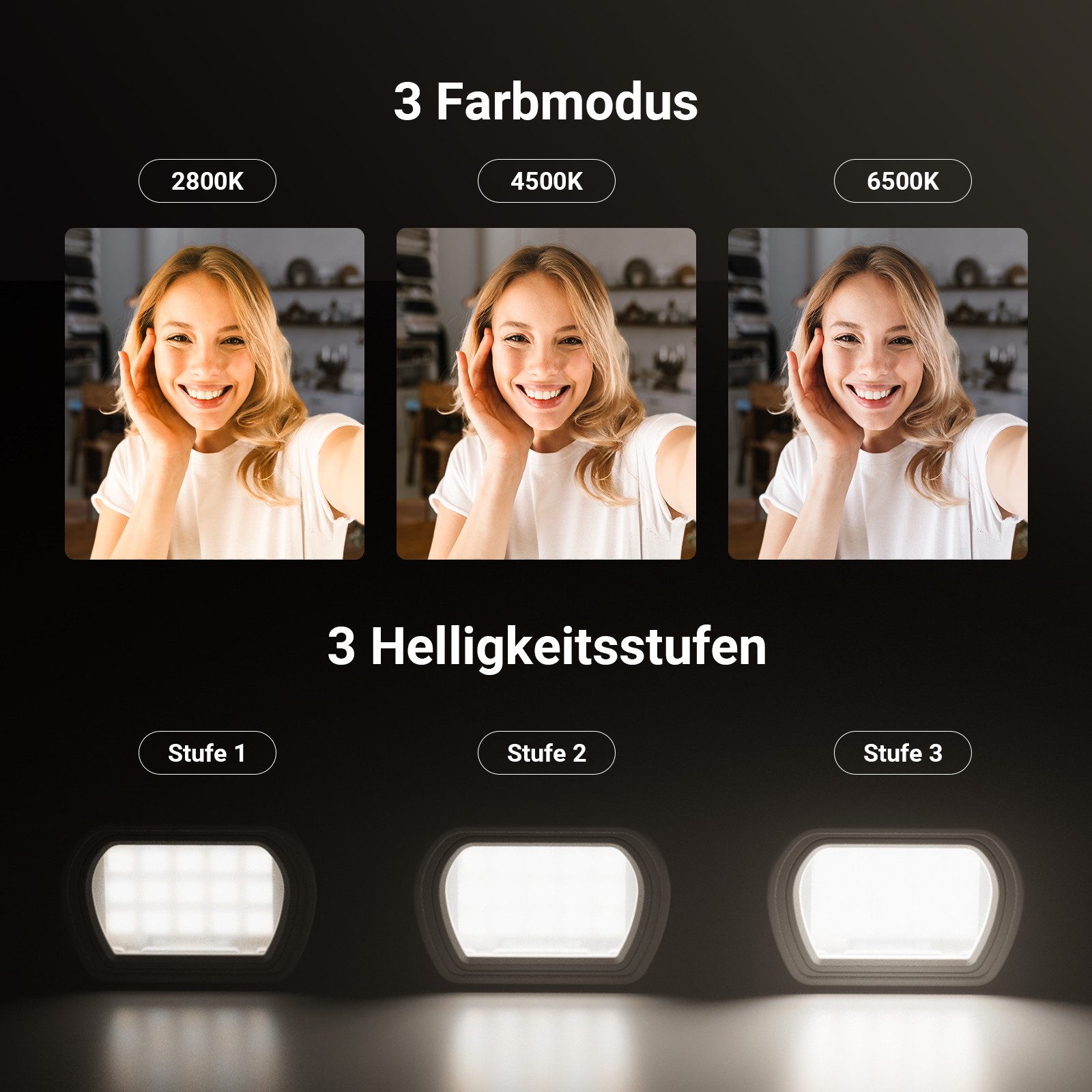 Neewer Videoleuchte Videolicht Magnetisches Licht kompatibel mit DJI OSMO Pocket 3, 1,3W wiederaufladbarer Fülllicht mit verbesserten Halterungen – Bild 5 von 5