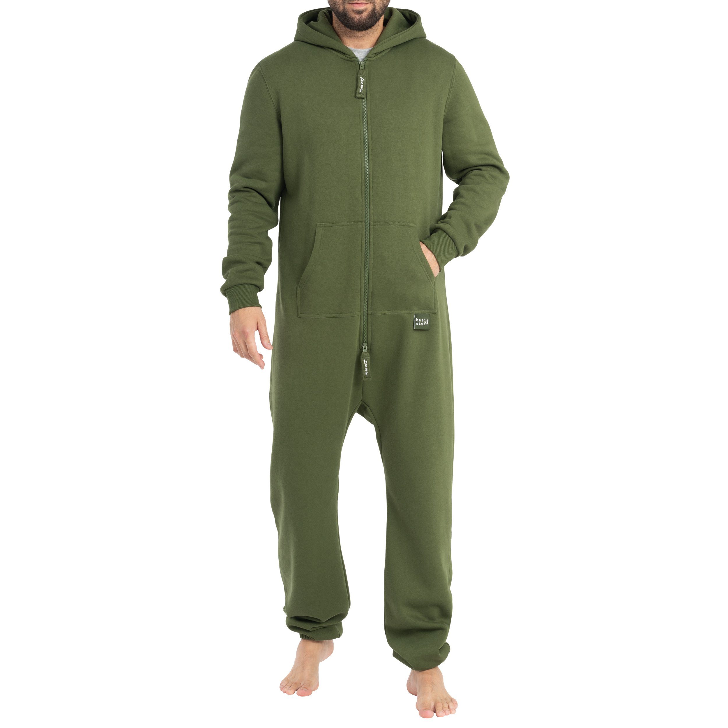 Basisstoff Jumpsuit Basisstoff Sheesh Herren Jumpsuit Overall Onesie Einteiler