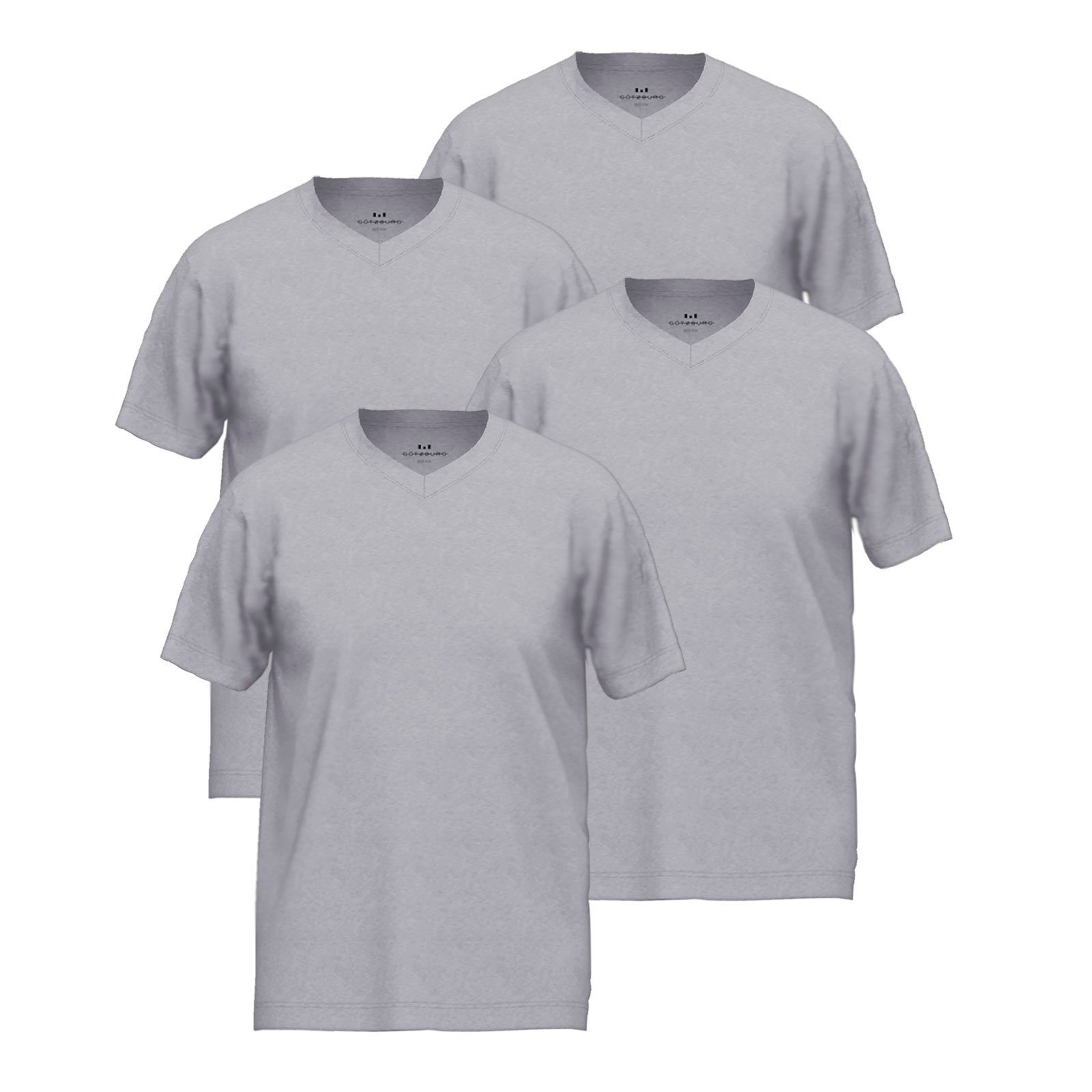 GÖTZBURG Unterziehshirt V-Neck T-Shirt (4-St) ohne günstig online kaufen