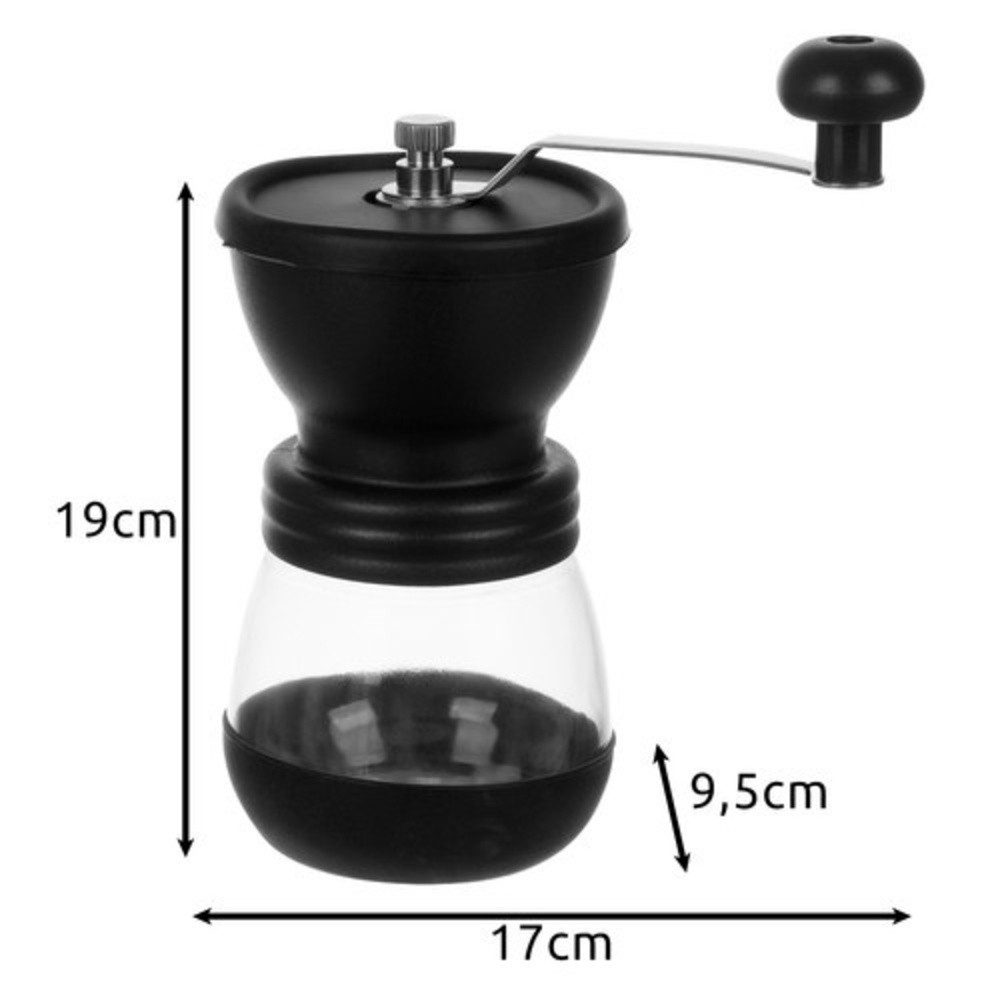 Ruhhy Kaffeemühle Gewürzmühle Kaffeemühle, Keramikmahlwerke, 120 g Bohnenbehälter, Kaffee- und Gewürzmühle Nüsse und Kräuter mahlen