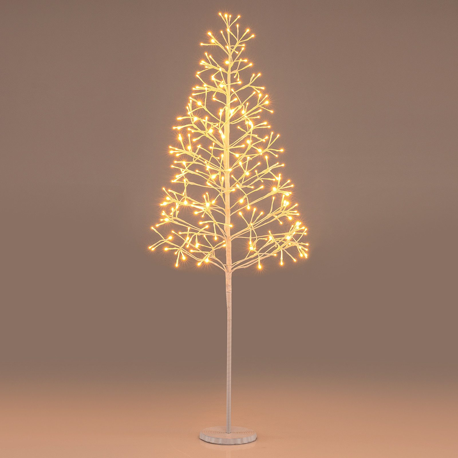 COSTWAY Dekobaum (1 St), Lichterbaum, LED Birkenbaum, künstlicher Weihnachtsbaum