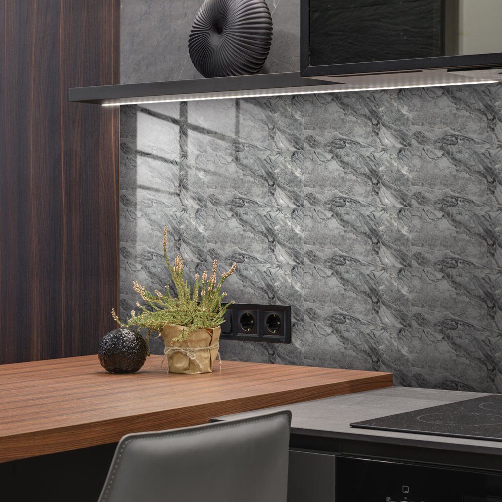 COOL-i ® Fliesenaufkleber, 4St PVC Marmormuster Selbstklebende,(30×15cm)