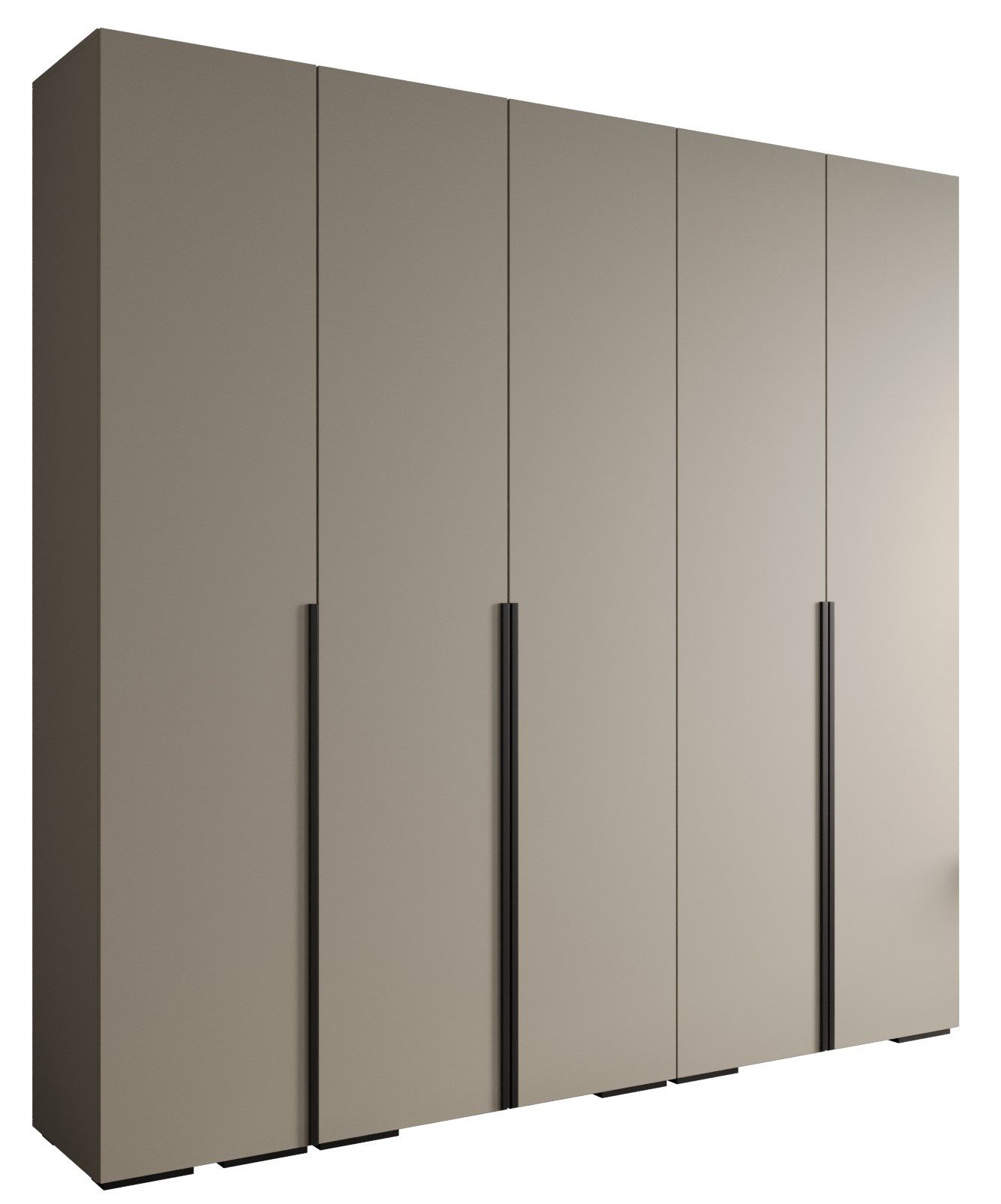 ABIKS MÖBEL Drehtürenschrank INOVA 1 Schlafzimmerschrank mit Kleiderstange und Regalen