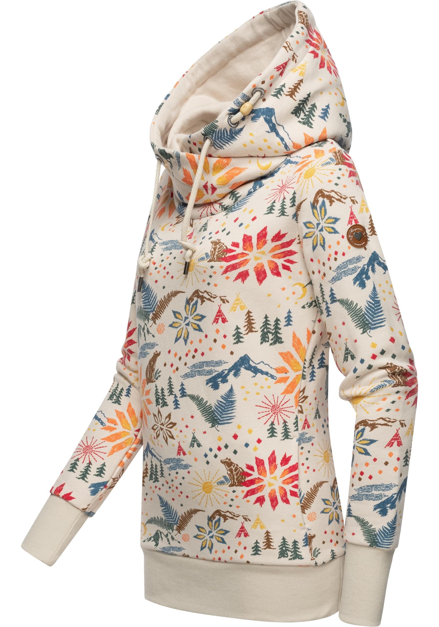 Ragwear Hoodie Gripy B Print modischer Kapuzenpullover mit hohem Kragen,  Wunderbar zu sportlich lässigen Outfits - bequem und modisch | Sweatshirts