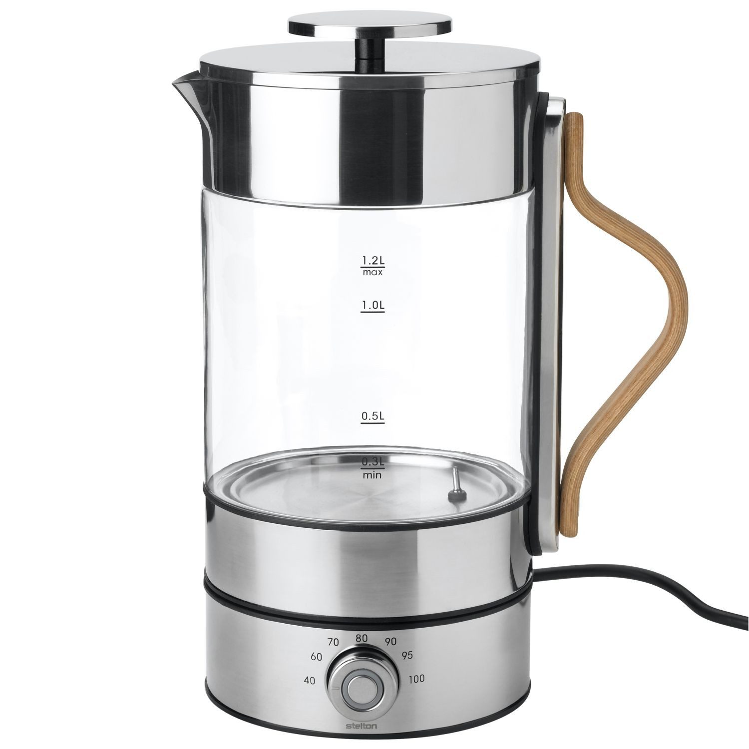 Stelton Wasserkocher Emma Stahl 1,2 Liter, 1,2 l, 1350 W