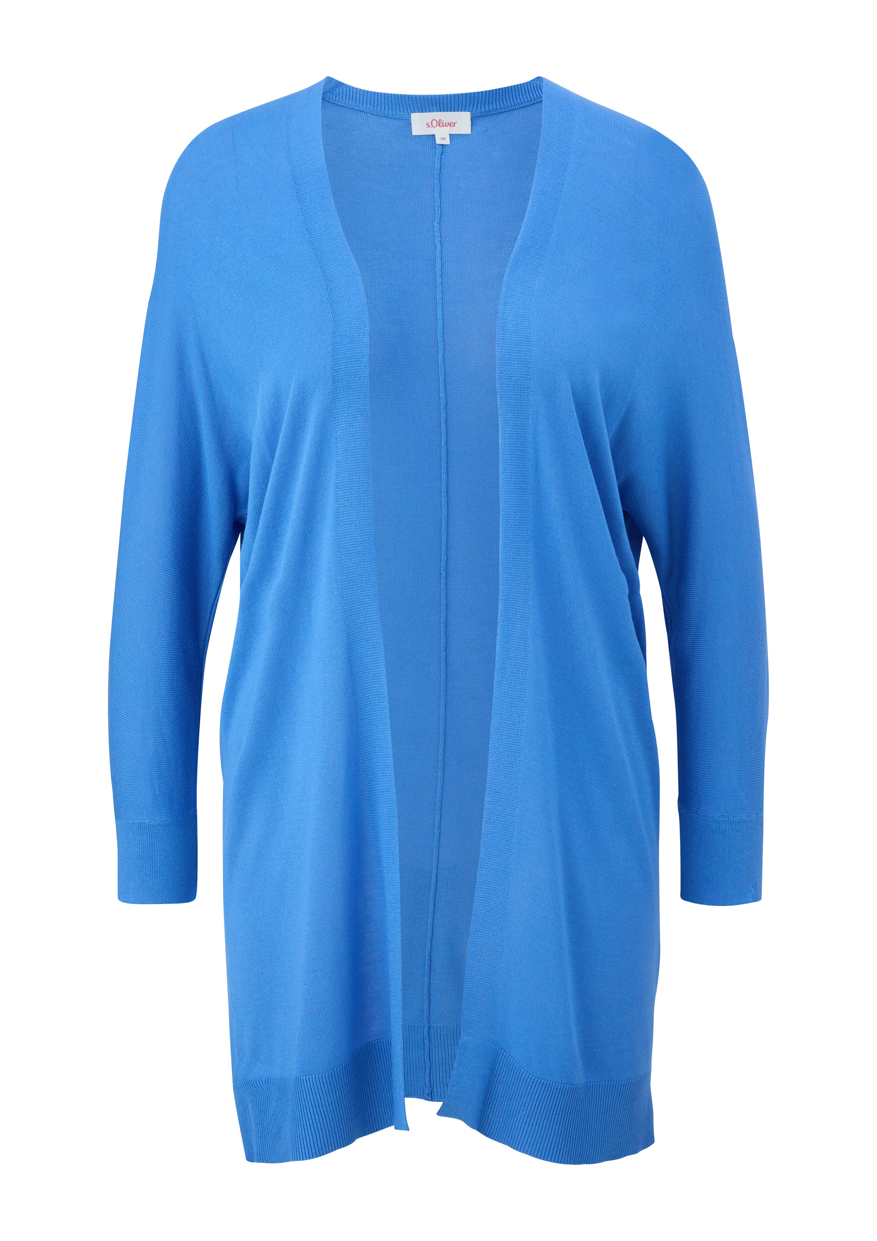 Viskose Strickjacke s.Oliver aus Strickjacke royalblau