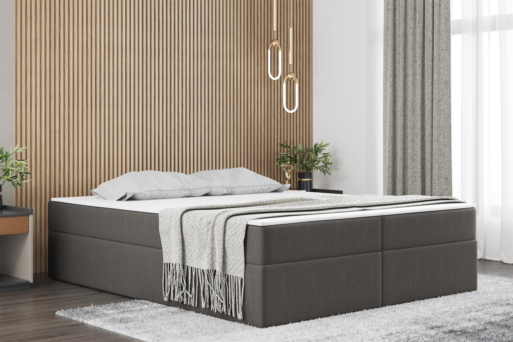 Fun Möbel Boxbett Dachschräge-Schlafzimmerbett PRIMA Überlänge günstig online kaufen