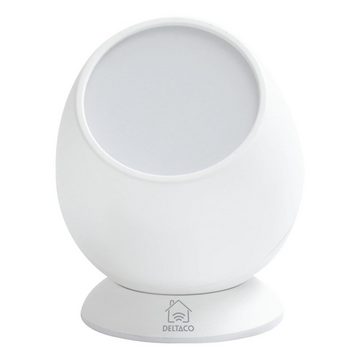DELTACO SMART HOME LED Schreibtischlampe SH-LA01 RGB-Wecklicht Wake-Up Leuchte Nachttischlampe WLAN, LED, steuerbar per App, Sprachsteuerung per Amazon Alexa und Google Home