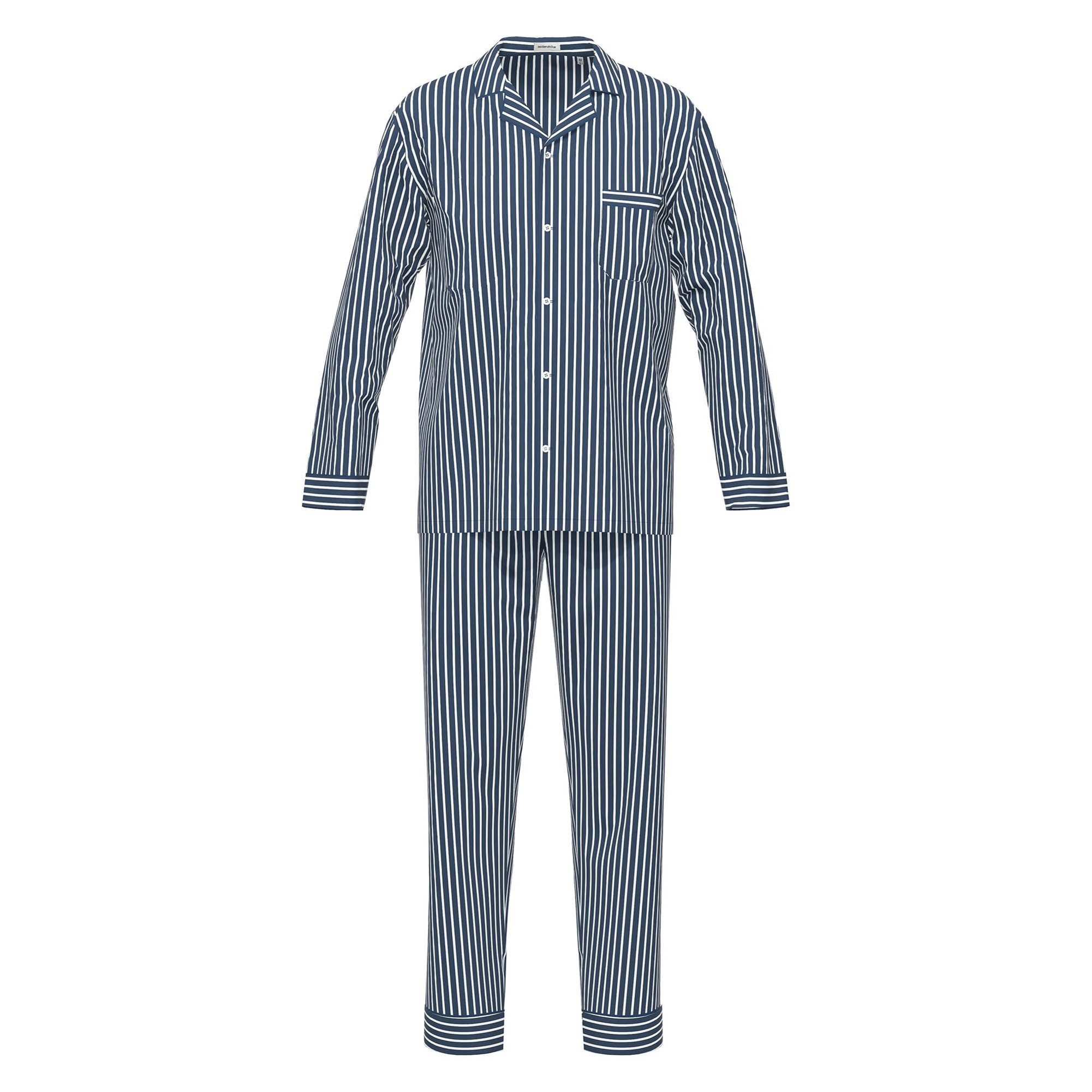 seidensticker Pyjama Herren Pyjama Baumwolle (2 tlg)