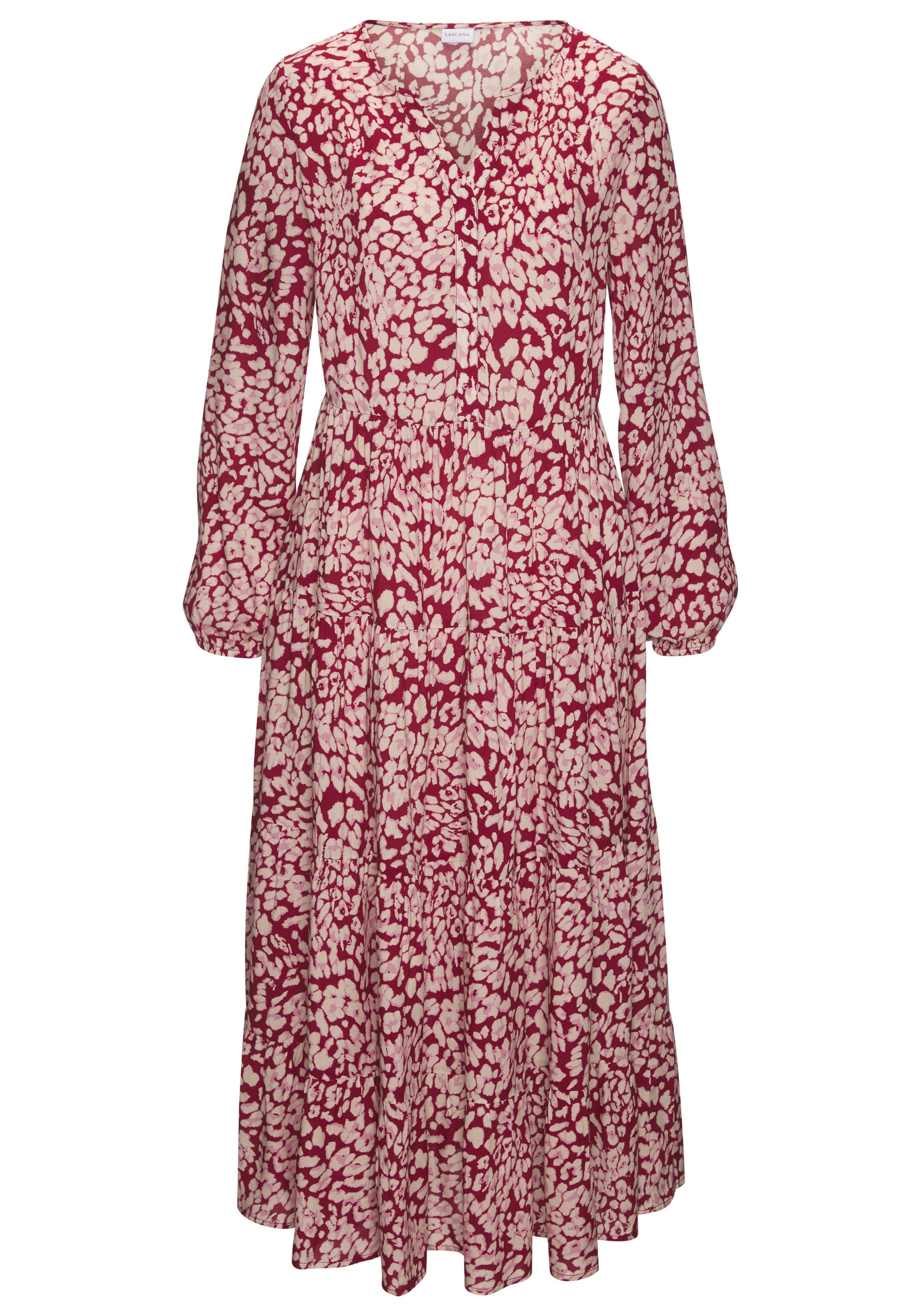LASCANA Maxikleid mit buntem Leoprint und günstig online kaufen