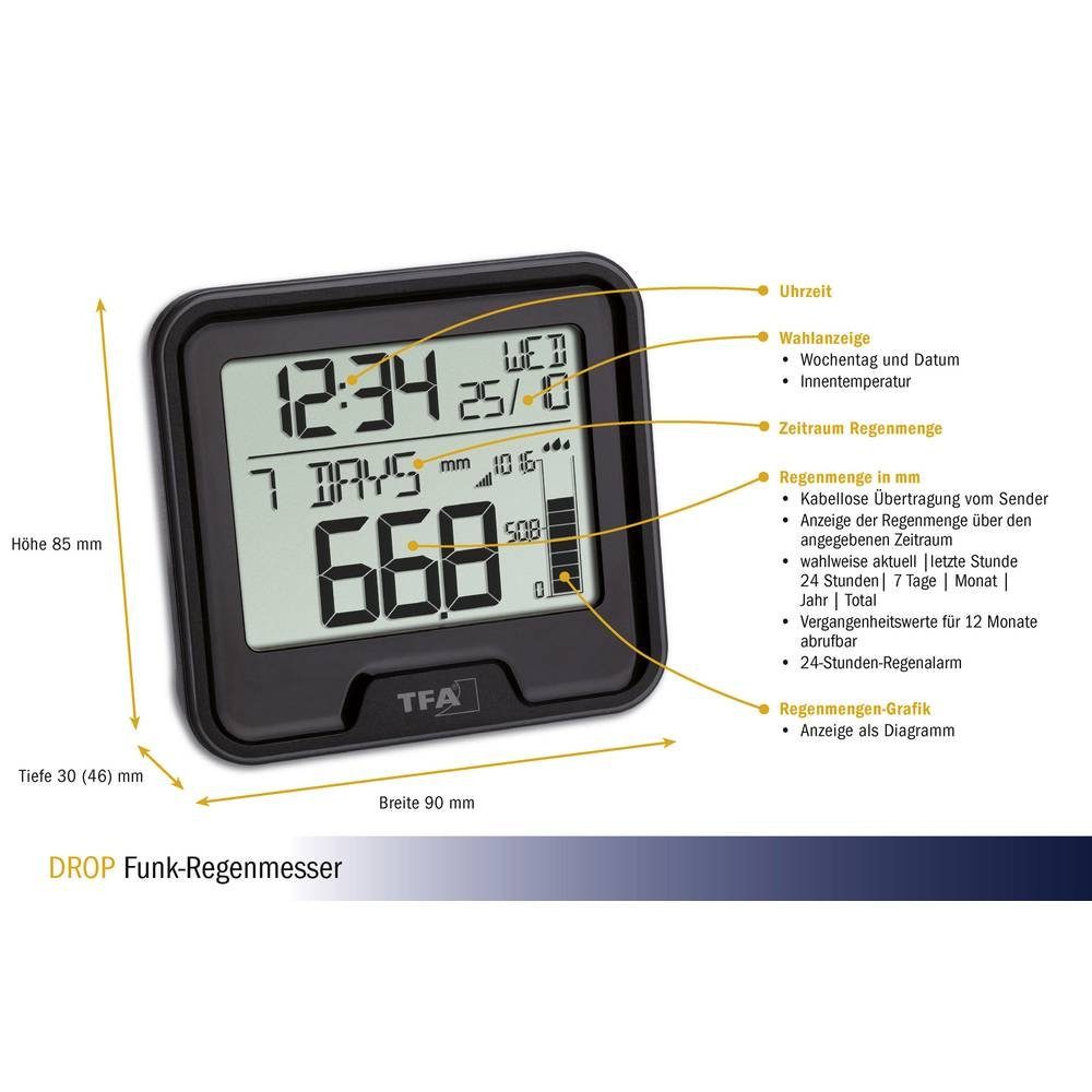 TFA Dostmann Regenmesser 47.3005.01 Regenmesser