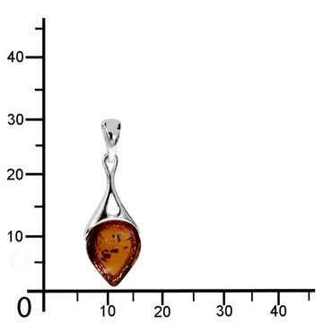 OSTSEE-SCHMUCK Kettenanhänger - Ditte - Silber 925/000 - Bernstein (1-tlg)