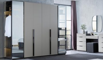 JVmoebel Kleiderschrank Eleganter Schlafzimmer Kleiderschrank Glasschrank Durchsichtige